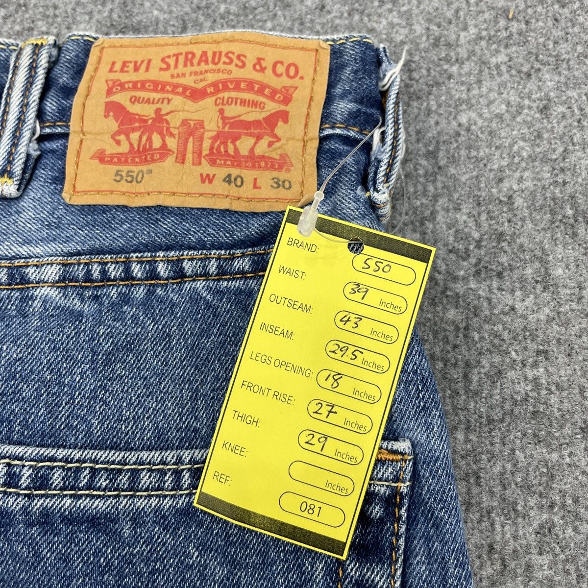 Levi's × Vintage Vintage Levi's 550 Faded Blue Jeans -wc081 Size US 39 - 10 Thumbnail