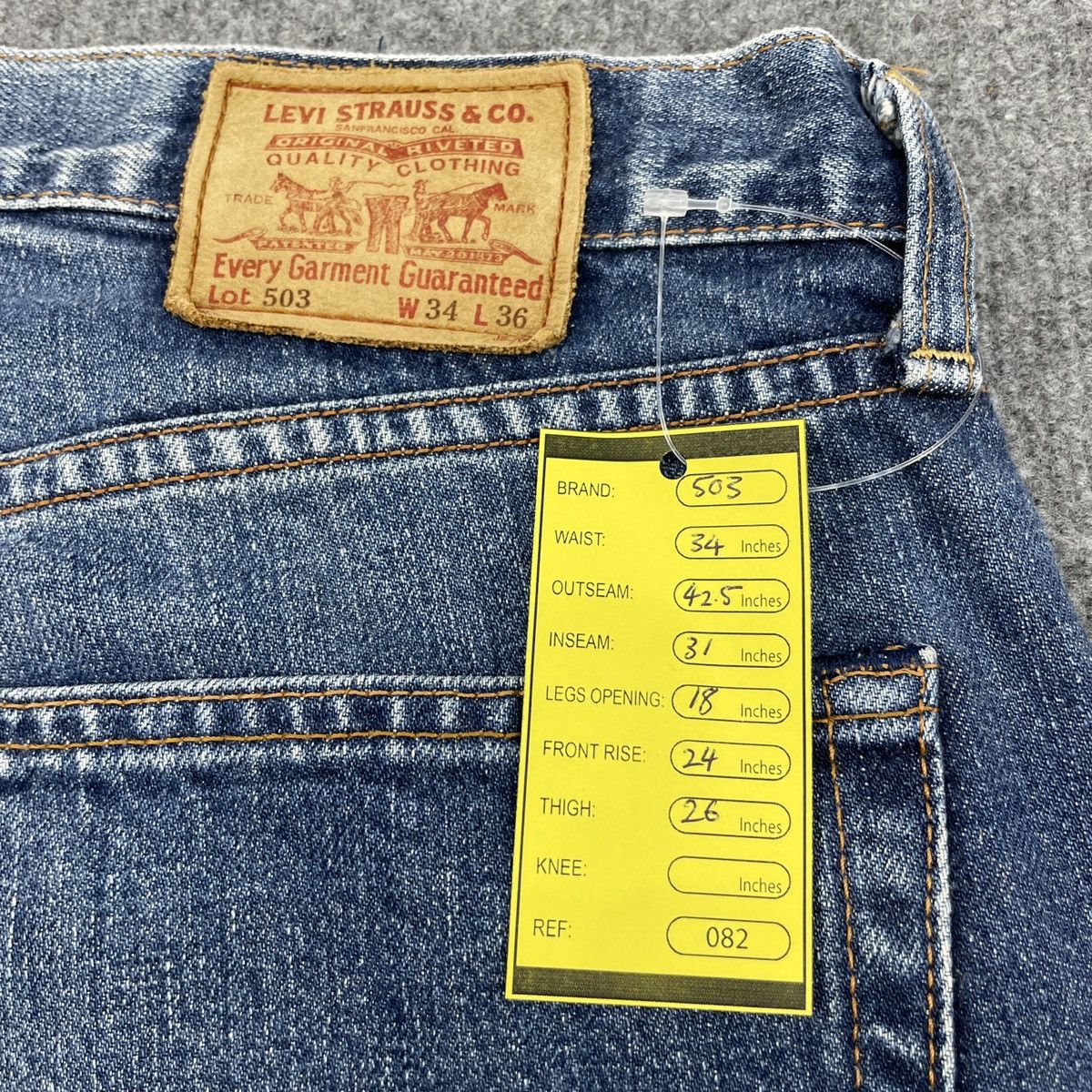 Levi's Vintage Levi's 503 Faded Jeans -wc082 Size US 34 / EU 50 - 11 Thumbnail