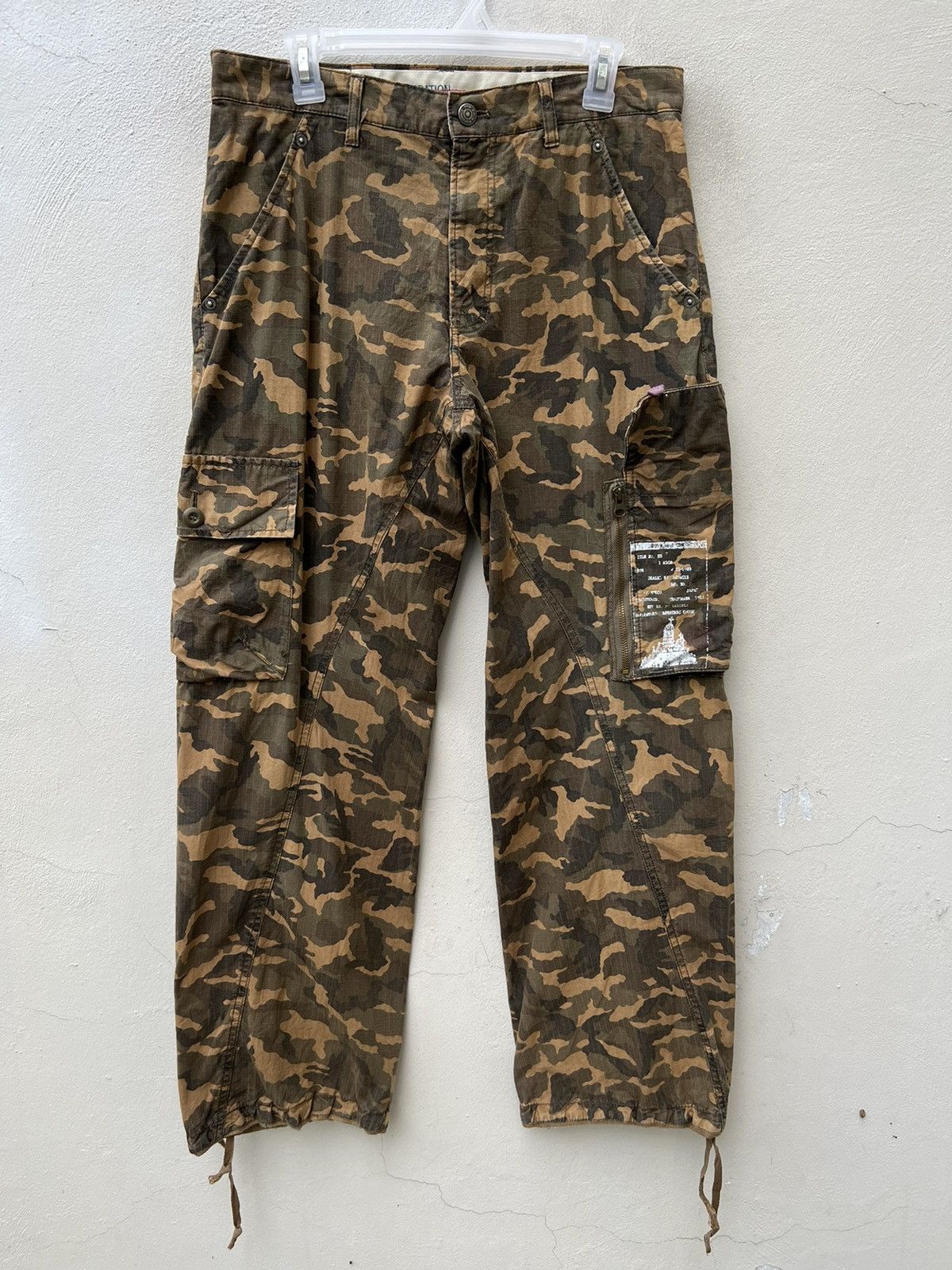 PPFM Vintage PPFM Japan Ripstop Camo Military Cargo Trouser Pant Size US 31 - 6 Thumbnail