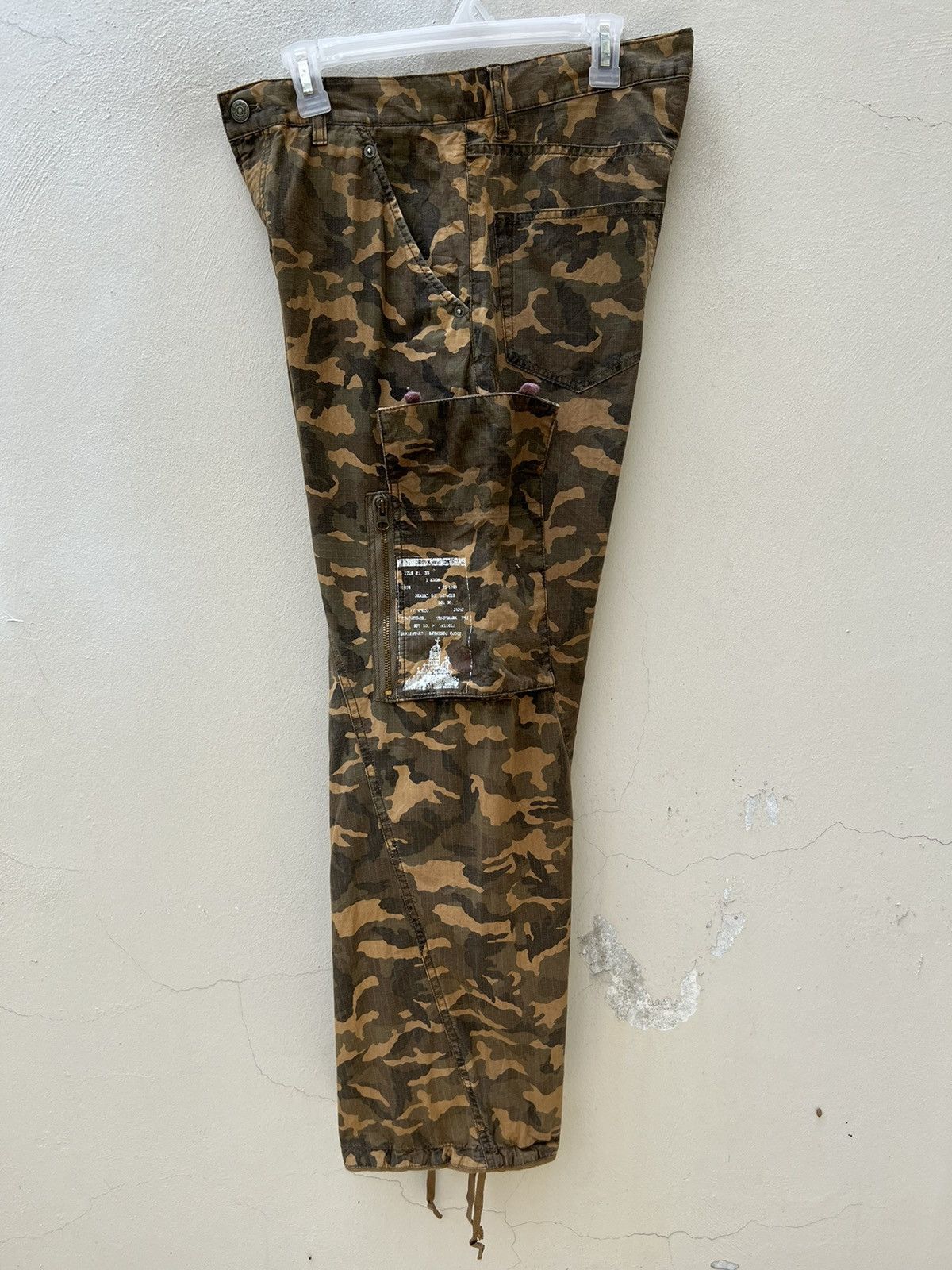 PPFM Vintage PPFM Japan Ripstop Camo Military Cargo Trouser Pant Size US 31 - 20 Thumbnail