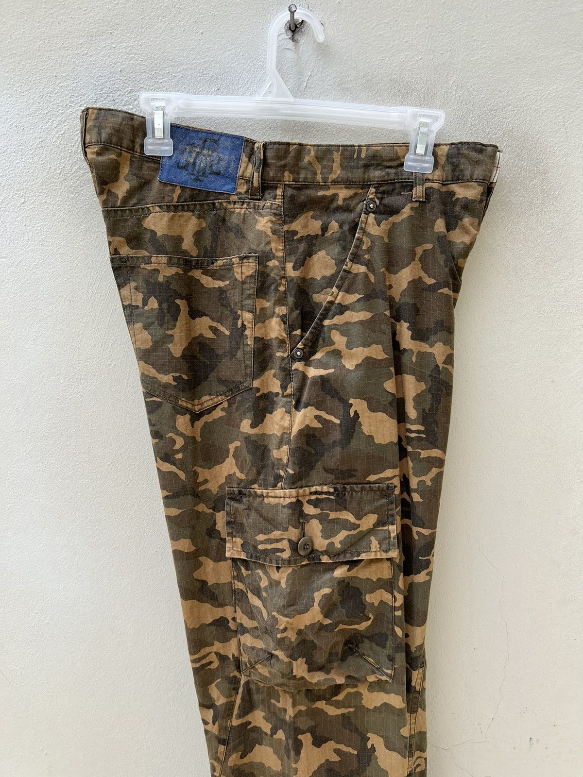 PPFM Vintage PPFM Japan Ripstop Camo Military Cargo Trouser Pant Size US 31 - 23 Thumbnail