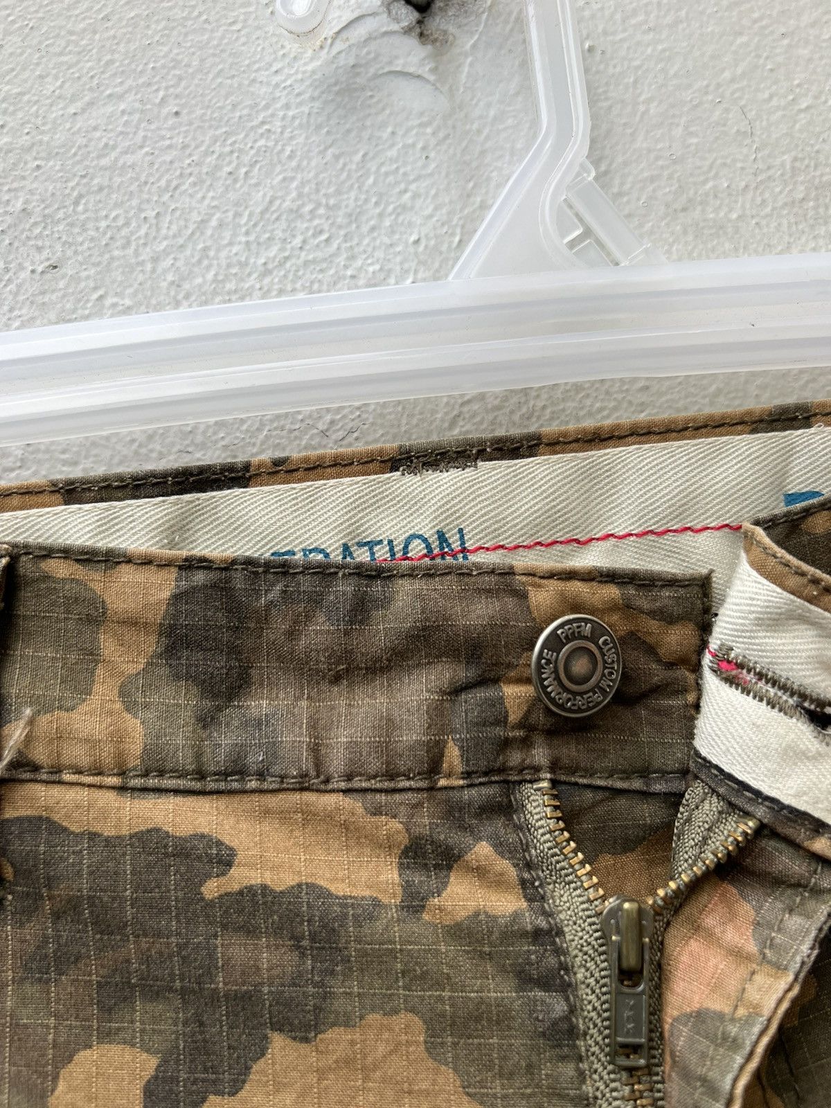 PPFM Vintage PPFM Japan Ripstop Camo Military Cargo Trouser Pant Size US 31 - 8 Thumbnail