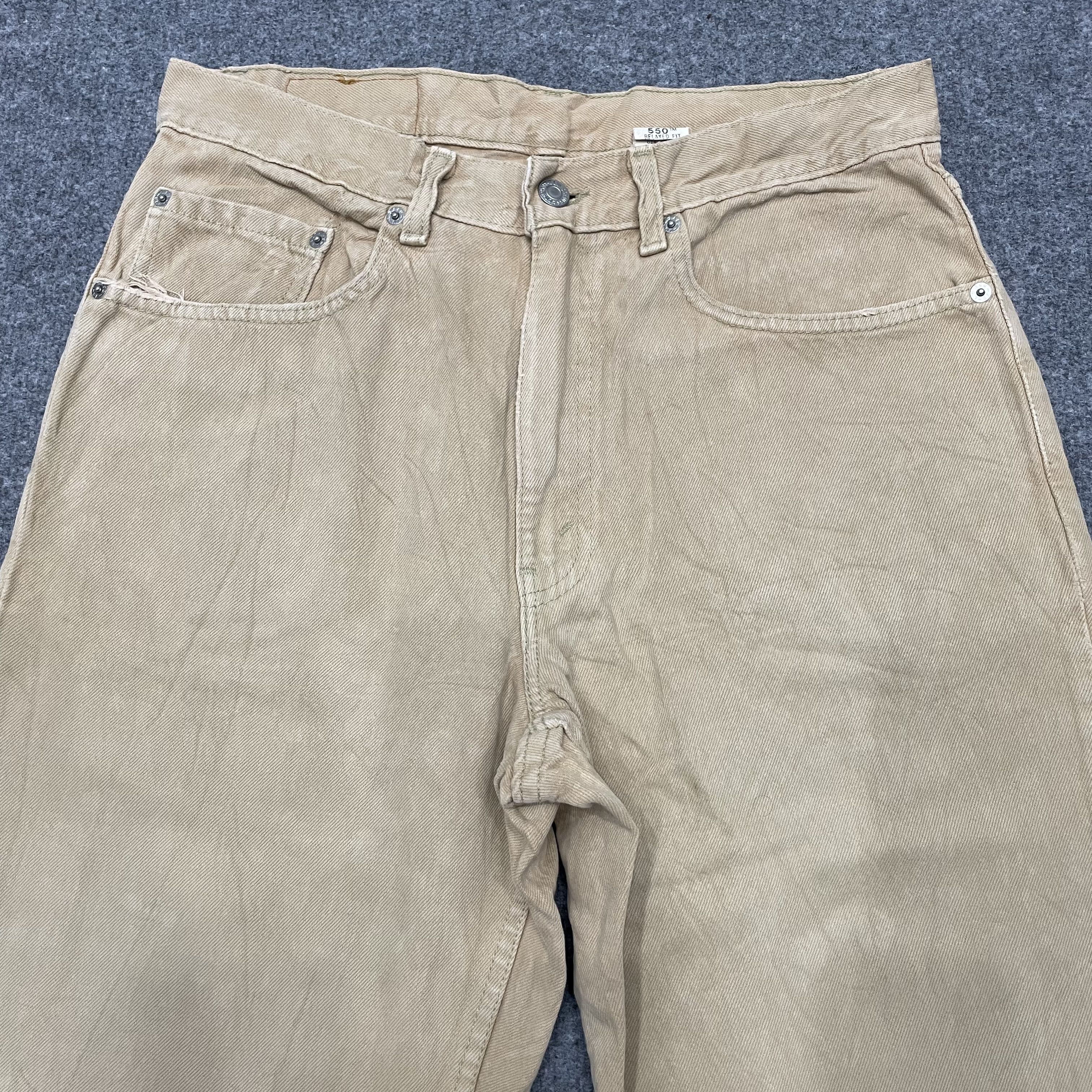 Levi's × Vintage Vintage Levi's 550 Cream Single R Size 32 -wc064 Size US 32 / EU 48 - 4 Thumbnail