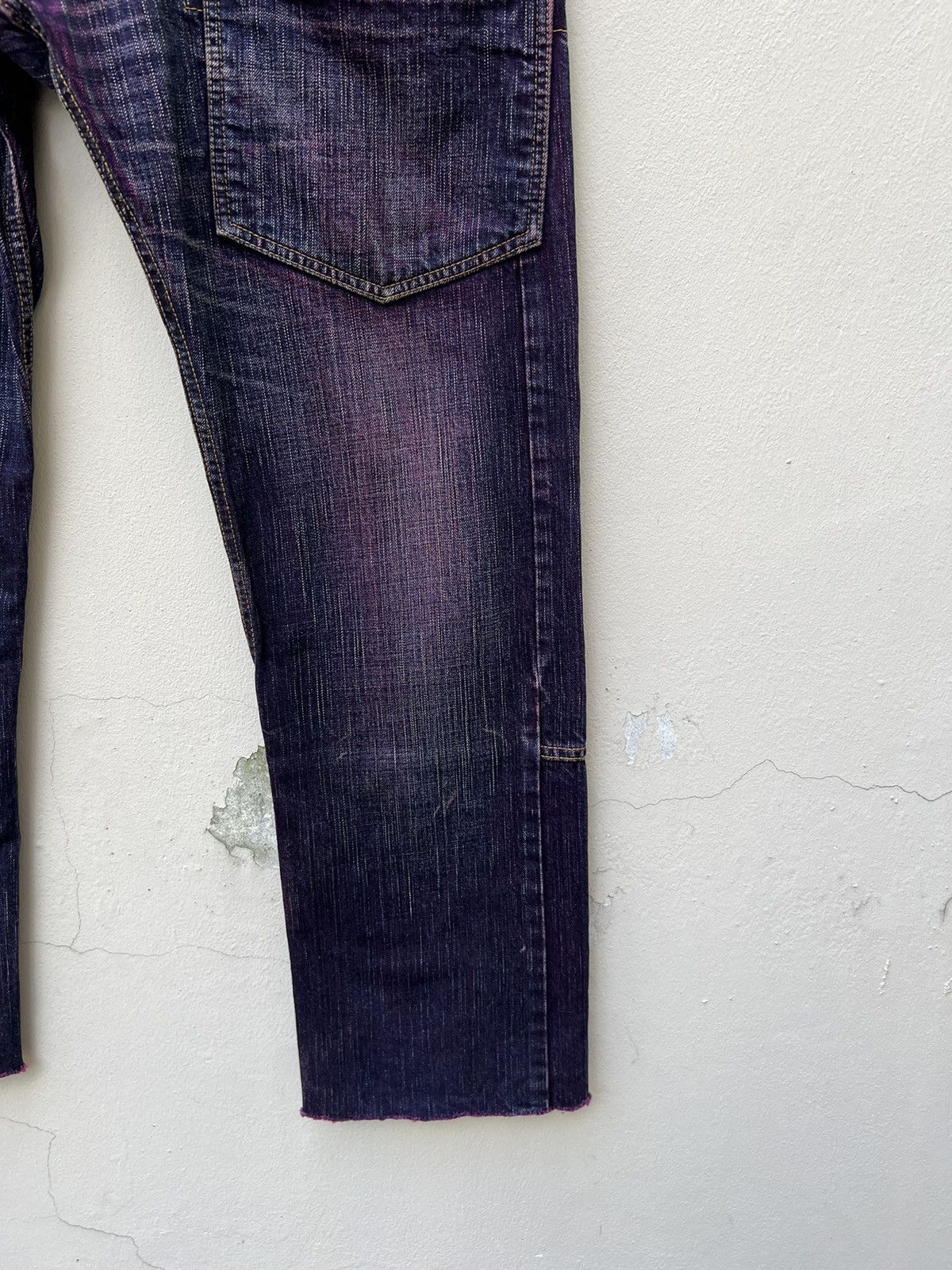 Vintage WHATZIS Japan Coloured Denim 8 Pocket Stretch Jeans Size US 34 / EU 50 - 11 Thumbnail