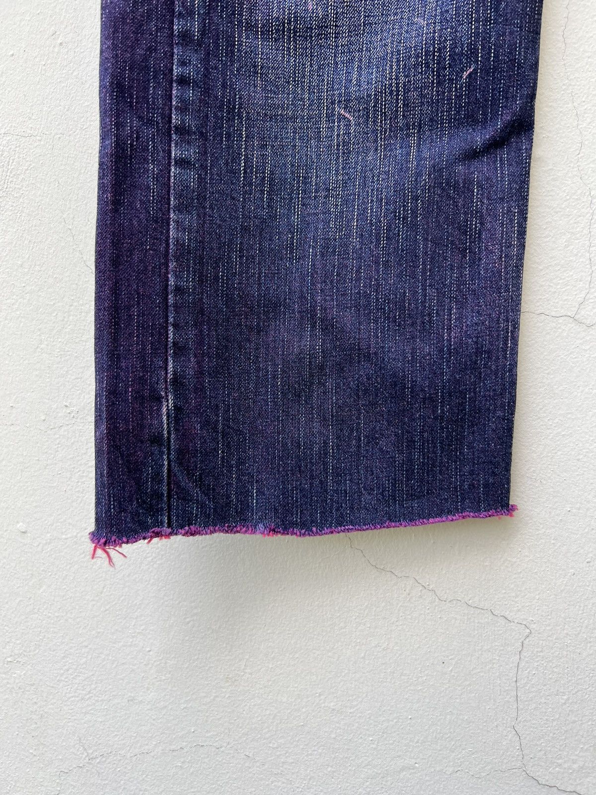 Vintage WHATZIS Japan Coloured Denim 8 Pocket Stretch Jeans Size US 34 / EU 50 - 9 Thumbnail
