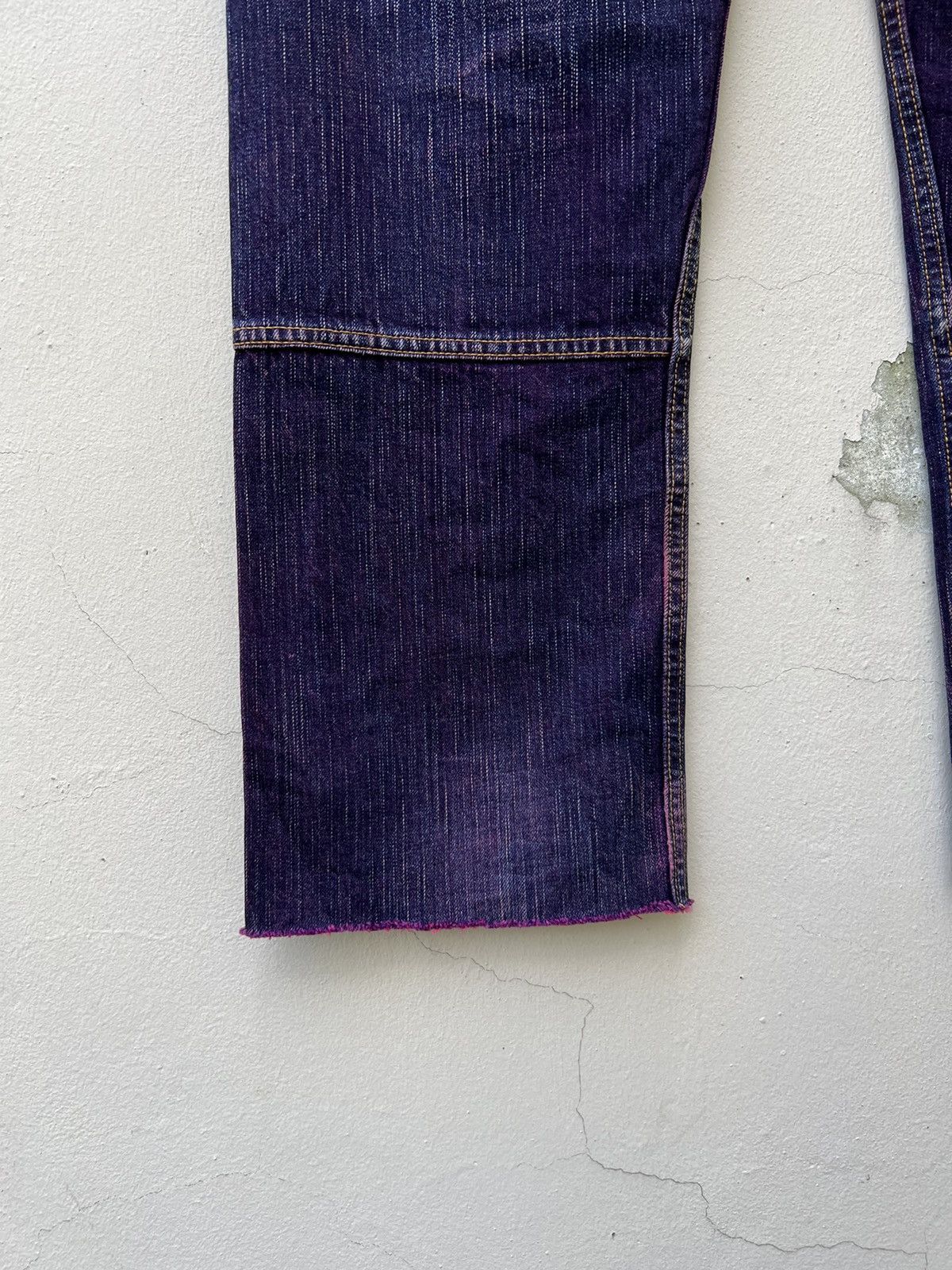 Vintage WHATZIS Japan Coloured Denim 8 Pocket Stretch Jeans Size US 34 / EU 50 - 15 Thumbnail