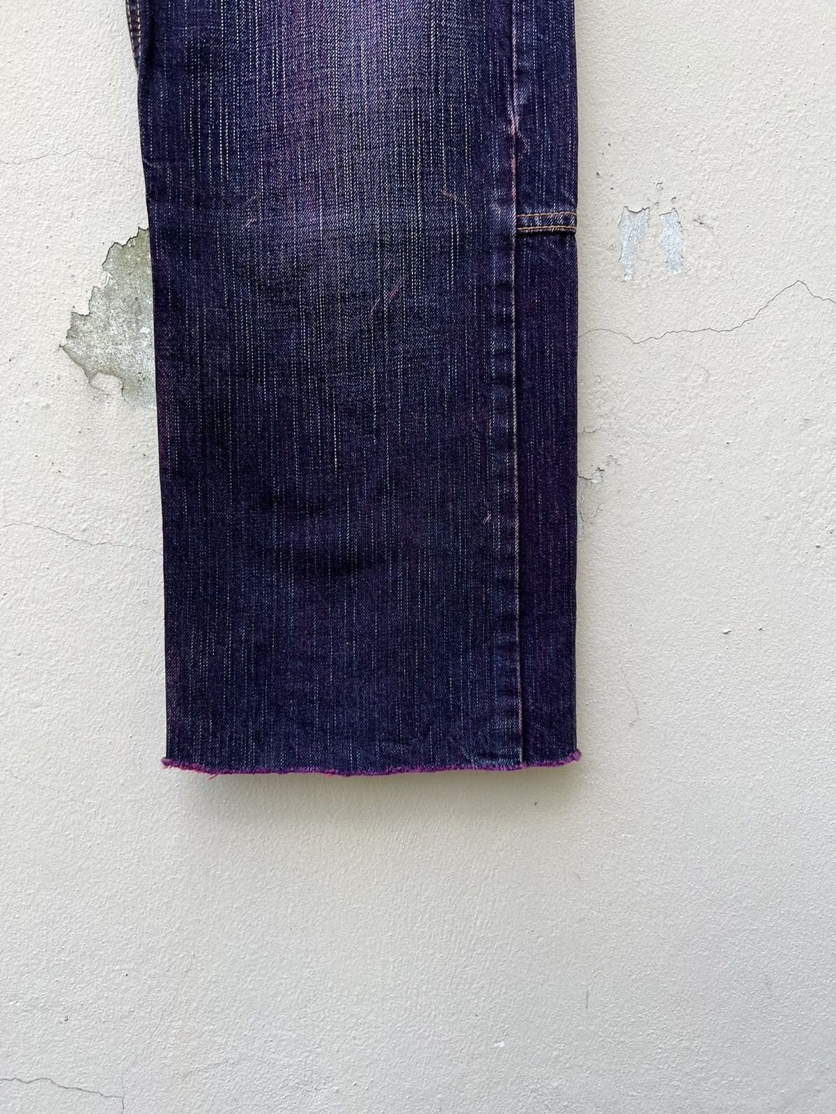 Vintage WHATZIS Japan Coloured Denim 8 Pocket Stretch Jeans Size US 34 / EU 50 - 12 Thumbnail
