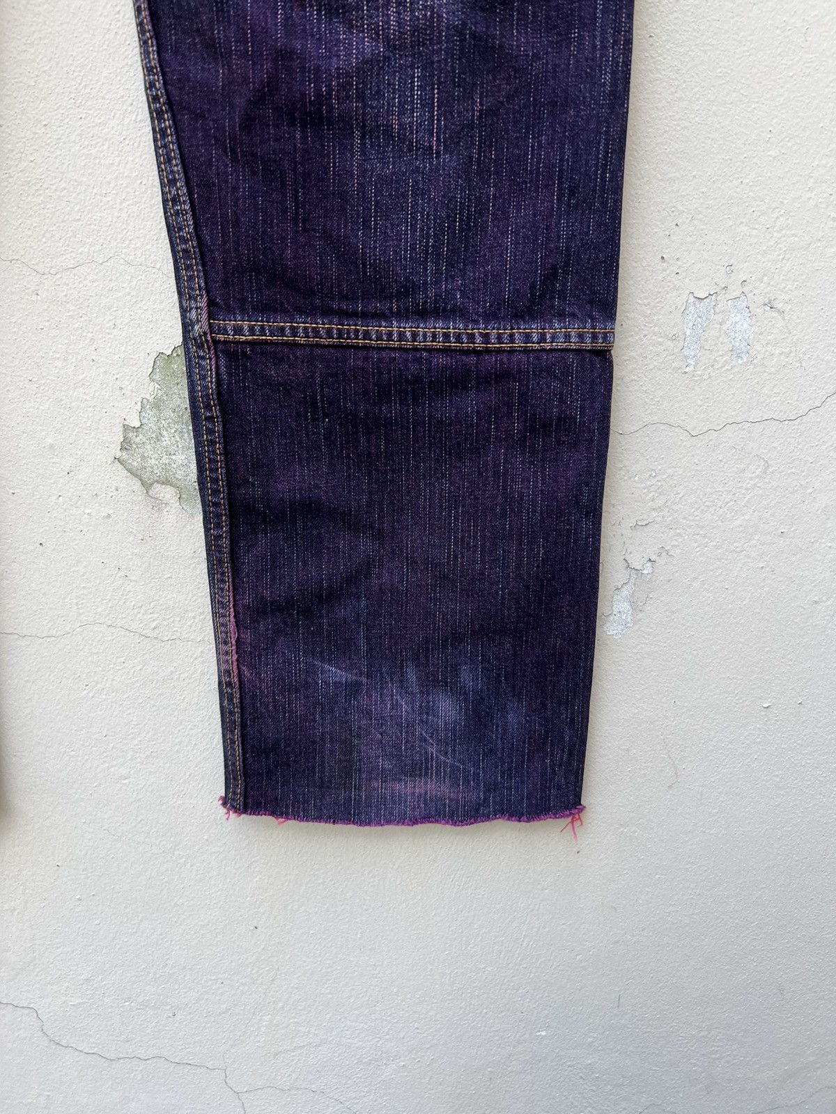 Vintage WHATZIS Japan Coloured Denim 8 Pocket Stretch Jeans Size US 34 / EU 50 - 17 Thumbnail