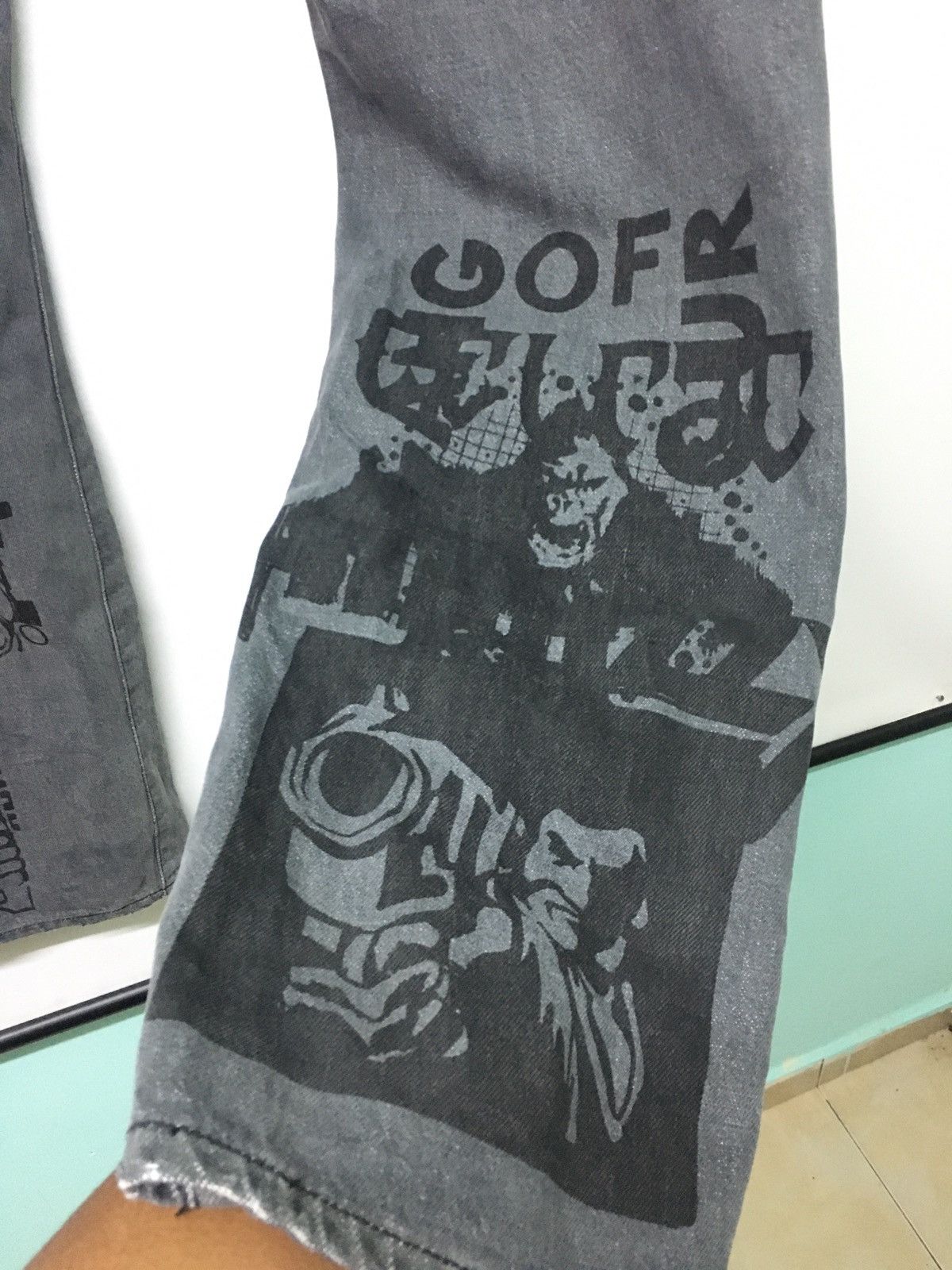 Neighborhood RARE!!!Neighborhood Salvage Printed Art Anime Size US 38 / EU 54 - 13 Thumbnail