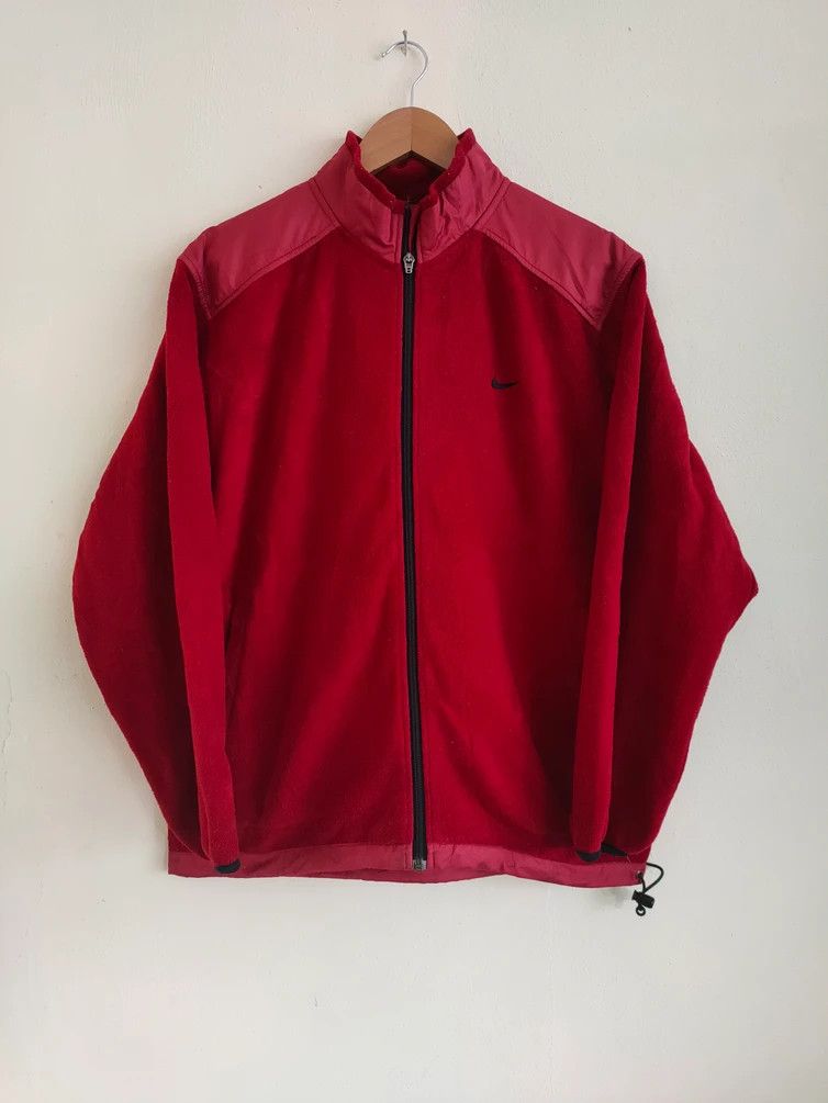 Nike × Vintage Nike Fleece Small Swoosh Zippup Size US M / EU 48-50 / 2 - 1 Thumbnail