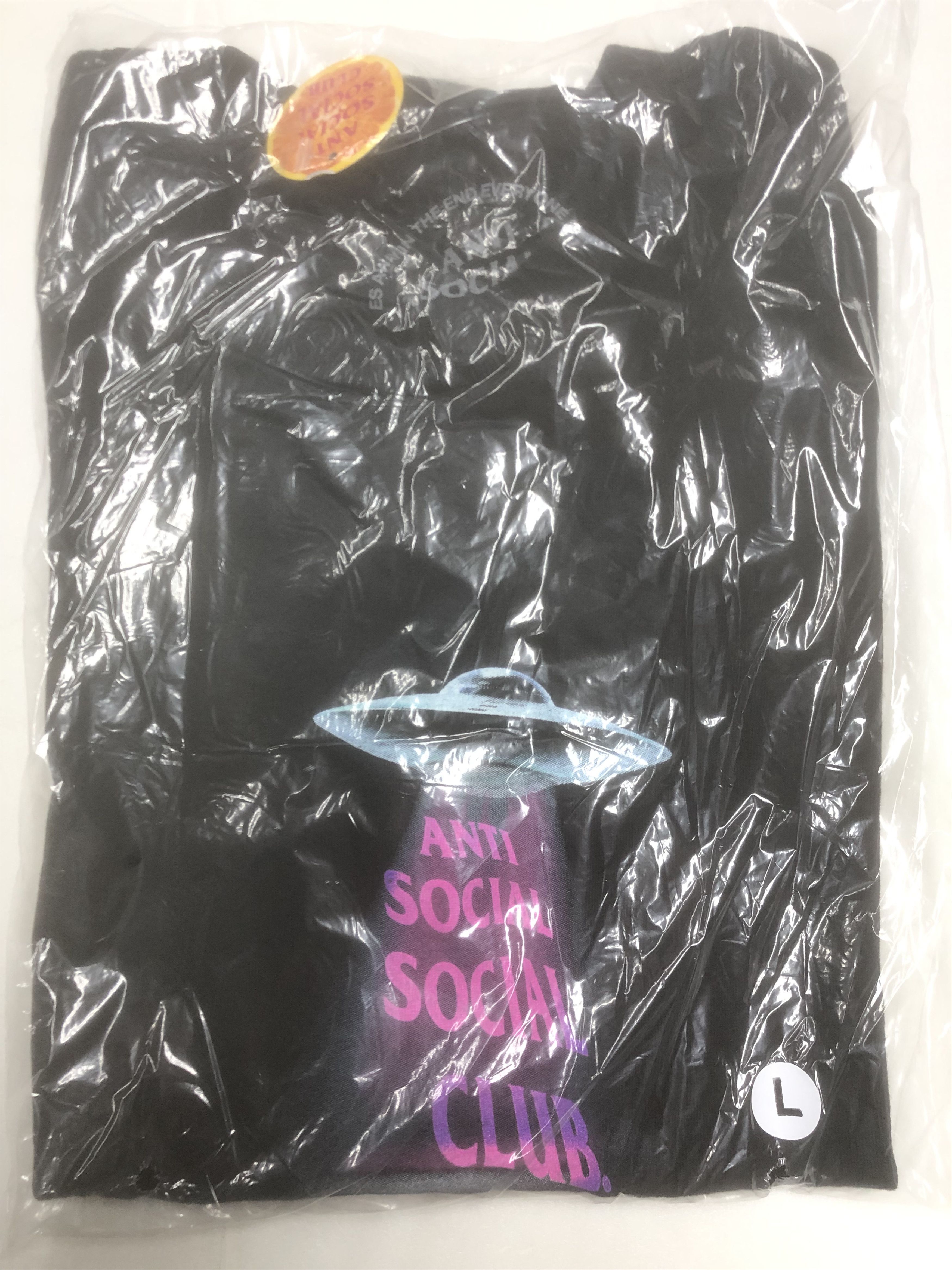 Anti Social Social Club DS Purple ASSC Thoughts Black Tee BAPE KITH KAWS FTP FOG CDG Size US L / EU 52-54 / 3 - 3 Thumbnail