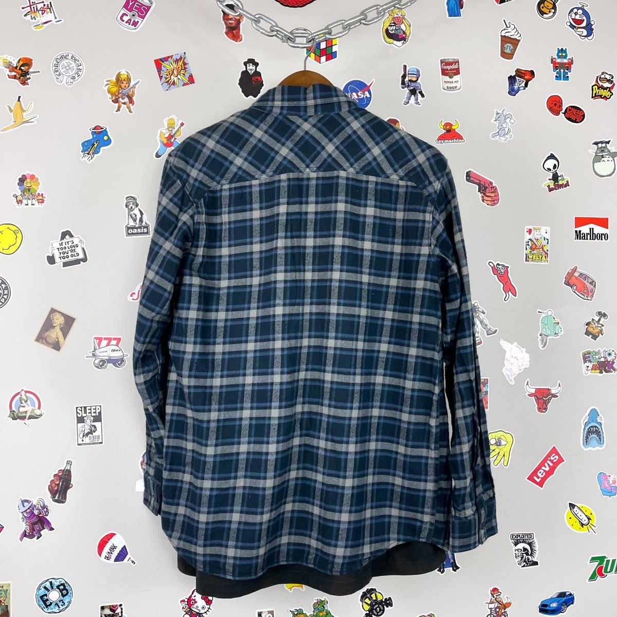 Flannel × Vintage Vintage Travis Scott Style Plaid Flannel Size US M / EU 48-50 / 2 - 5 Thumbnail