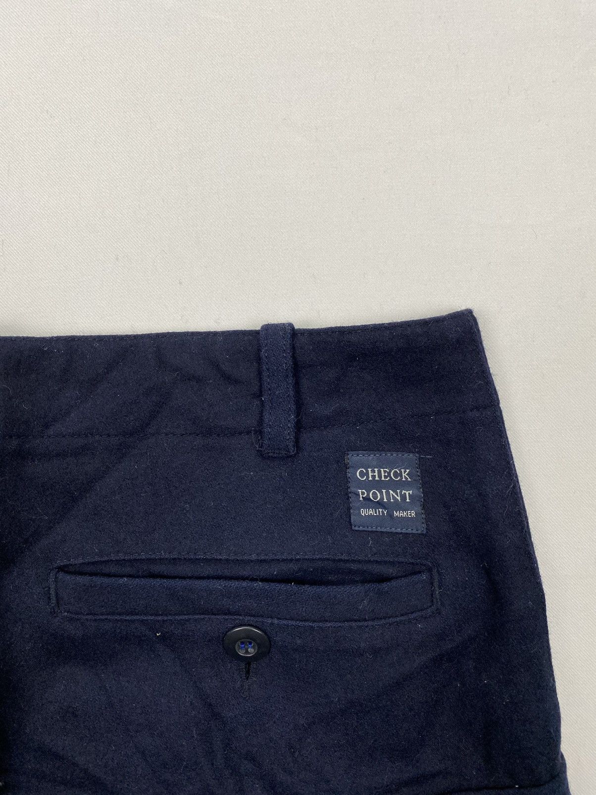 Japanese Brand Check Point Wool Cropped Cargos Size US 31 - 11 Thumbnail