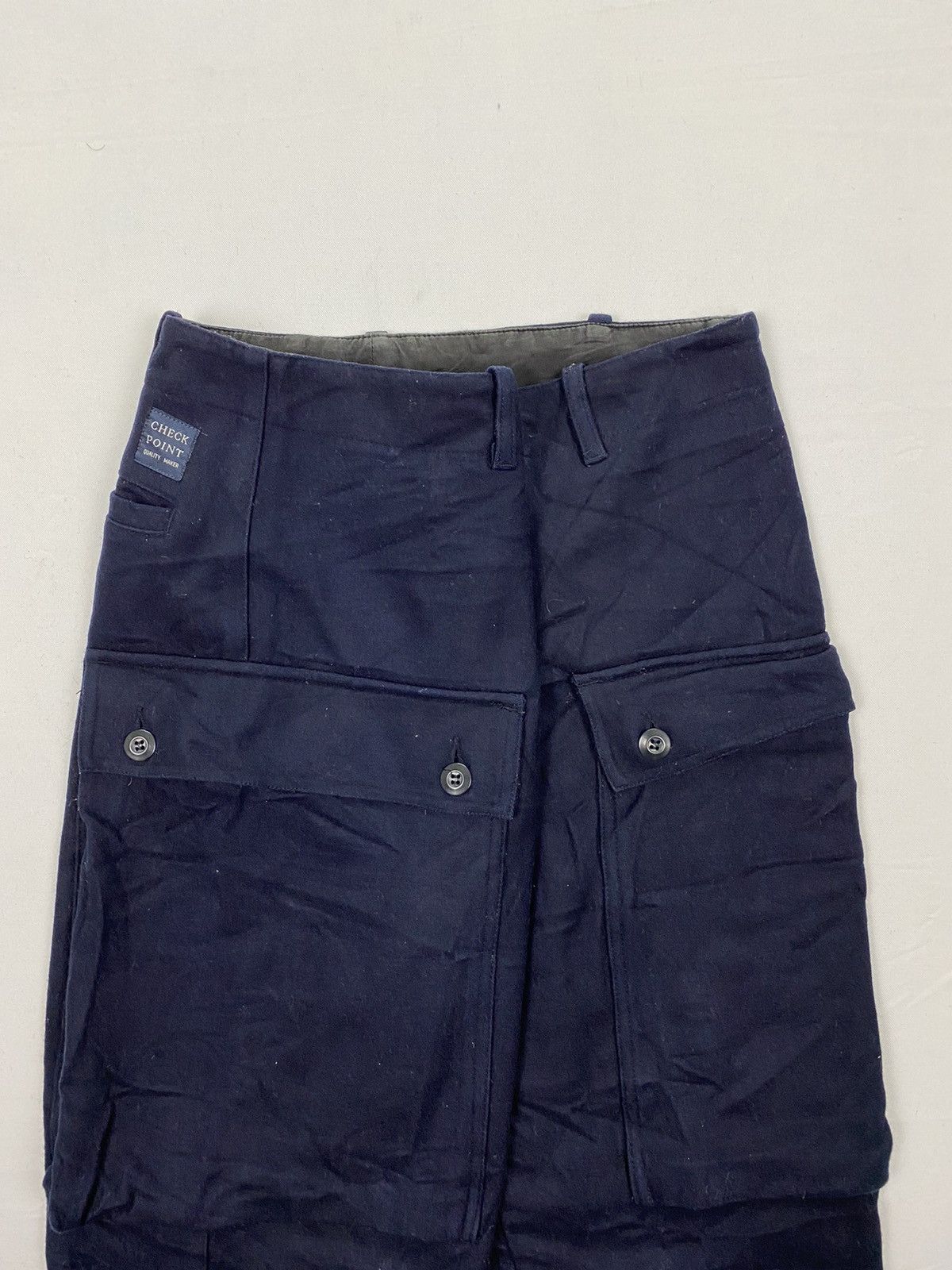 Japanese Brand Check Point Wool Cropped Cargos Size US 31 - 9 Thumbnail