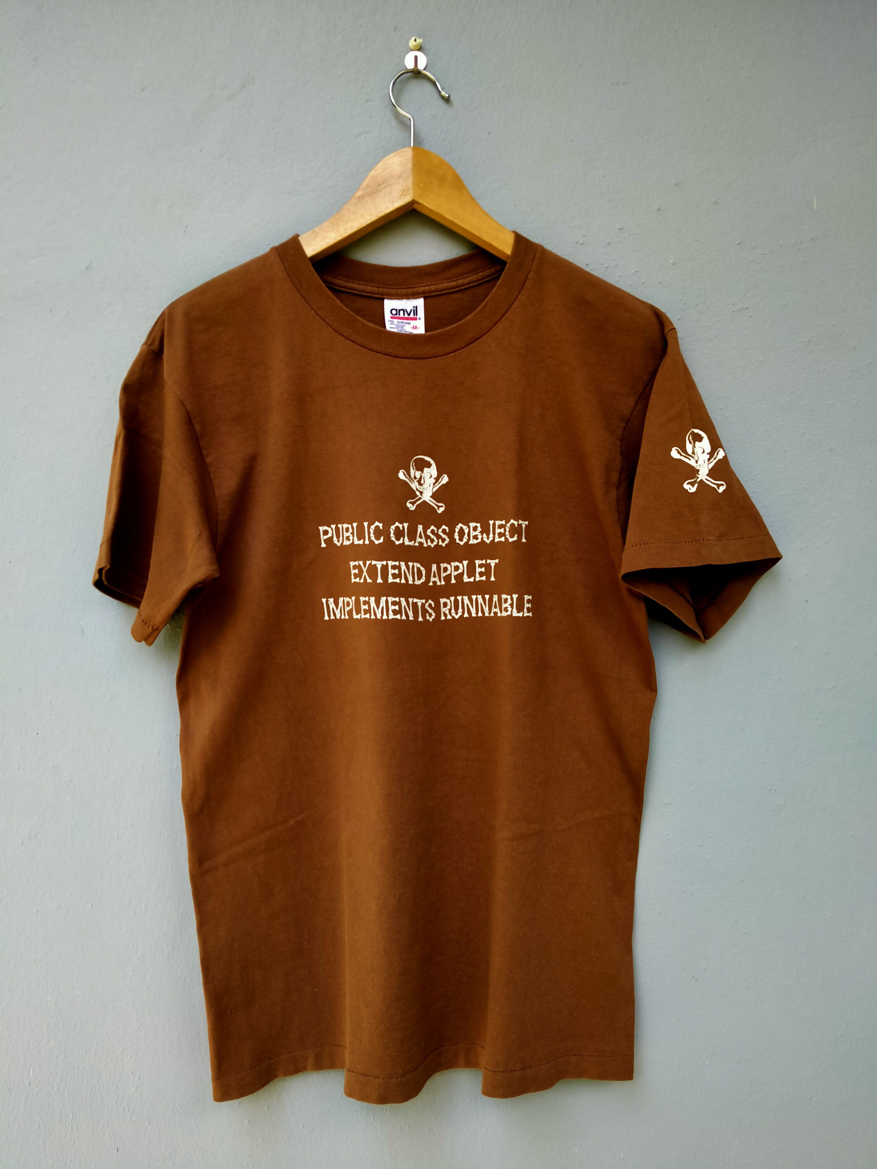 image of Anvil x Made In USA Vintage 90's Skull T-Shirt, Men's (Size Medium)