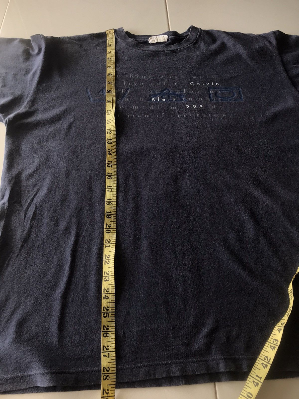 Vintage Vintage Calvin Klein Machine Wash Warm Tee Size US XL / EU 56 / 4 - 10 Thumbnail