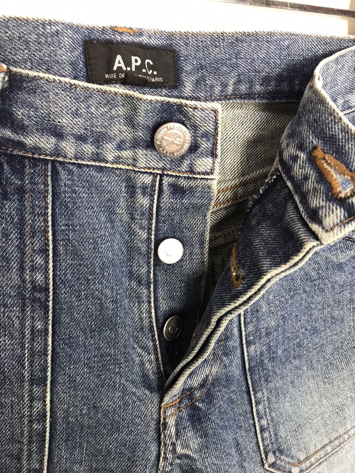 A.P.C. APC Rue De Fleurs Paris Bush Pants Flap Pocket Buttonfly Size 28" / US 6 / IT 42 - 6 Thumbnail