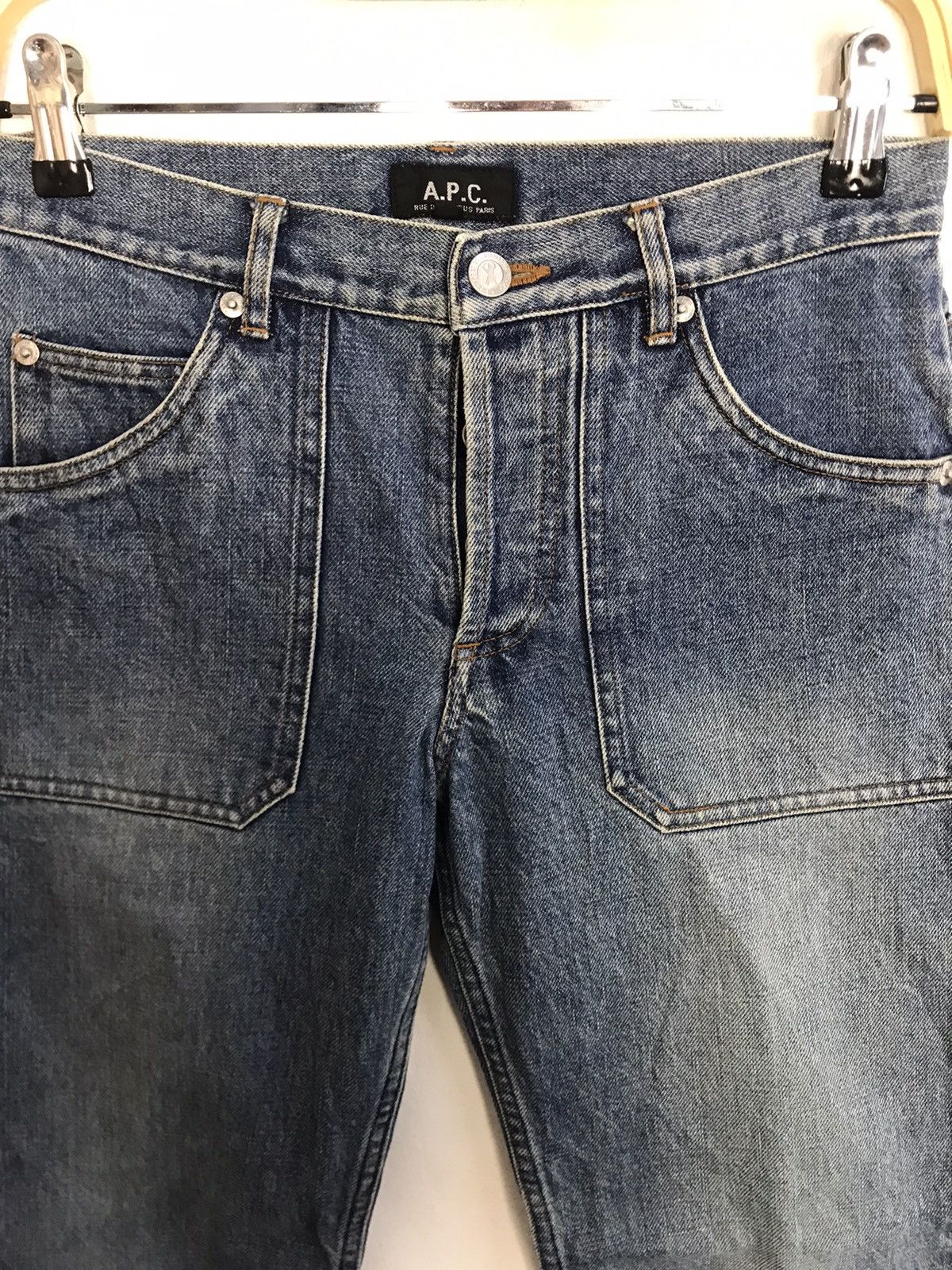 A.P.C. APC Rue De Fleurs Paris Bush Pants Flap Pocket Buttonfly Size 28" / US 6 / IT 42 - 3 Thumbnail