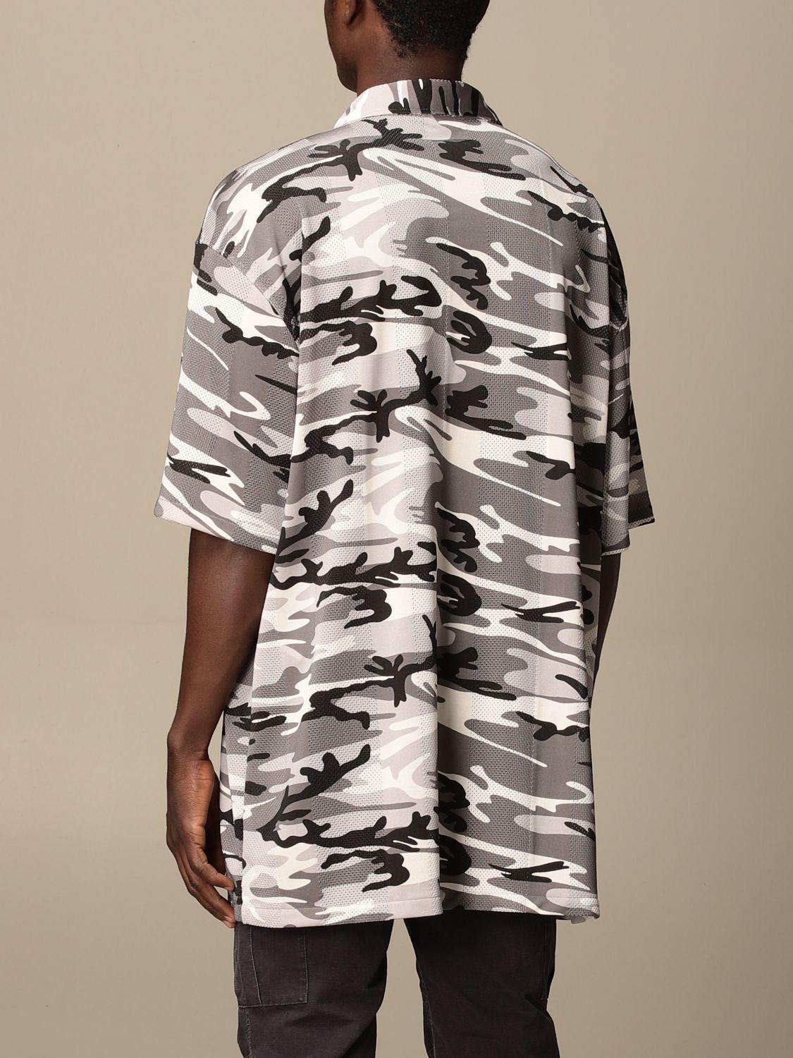 Balenciaga Sz37 Oversized Camo Jersey Shirt Size US XL / EU 56 / 4 - 3 Thumbnail