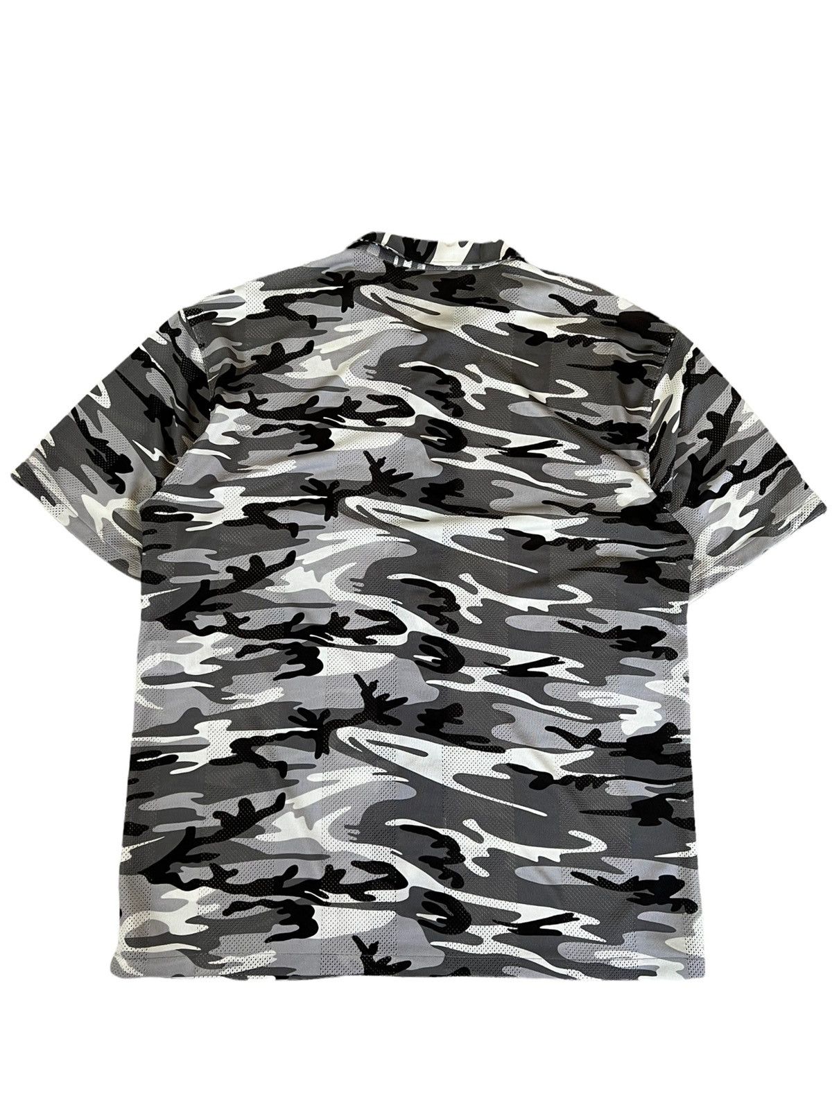 Balenciaga Sz37 Oversized Camo Jersey Shirt Size US XL / EU 56 / 4 - 6 Thumbnail
