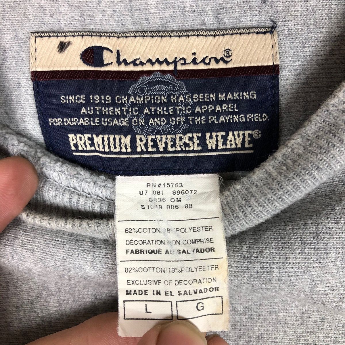 Champion VINTAGE CHAMPION REVERSE WEAVE SWEATSHIRT Size US L / EU 52-54 / 3 - 6 Thumbnail