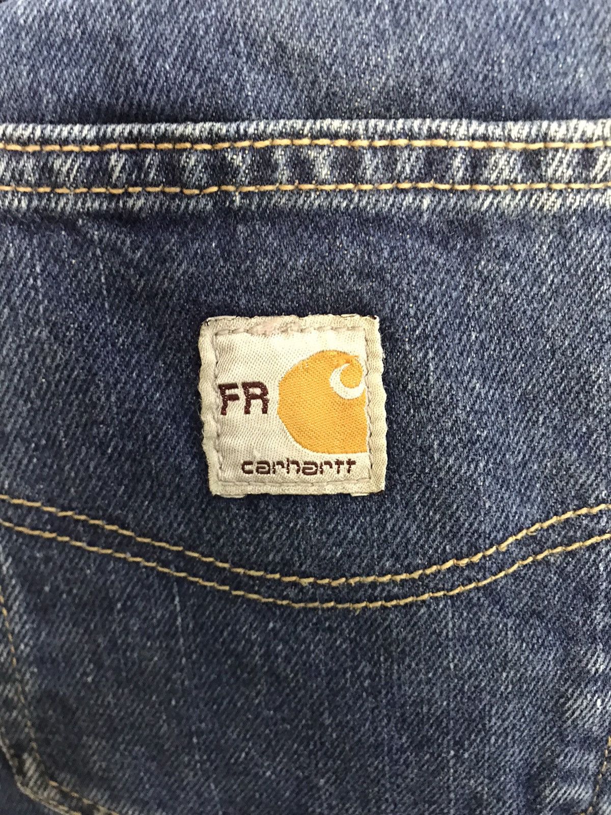 Carhartt Carhartt FR Flame Resistance Indigo Denim Jeans Straight Cut Size US 34 / EU 50 - 8 Thumbnail