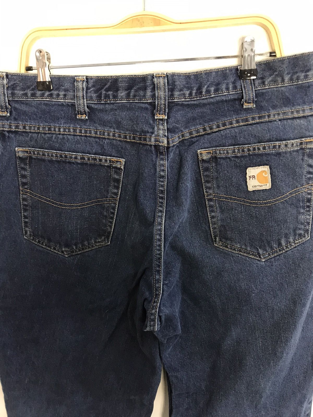 Carhartt Carhartt FR Flame Resistance Indigo Denim Jeans Straight Cut Size US 34 / EU 50 - 4 Thumbnail