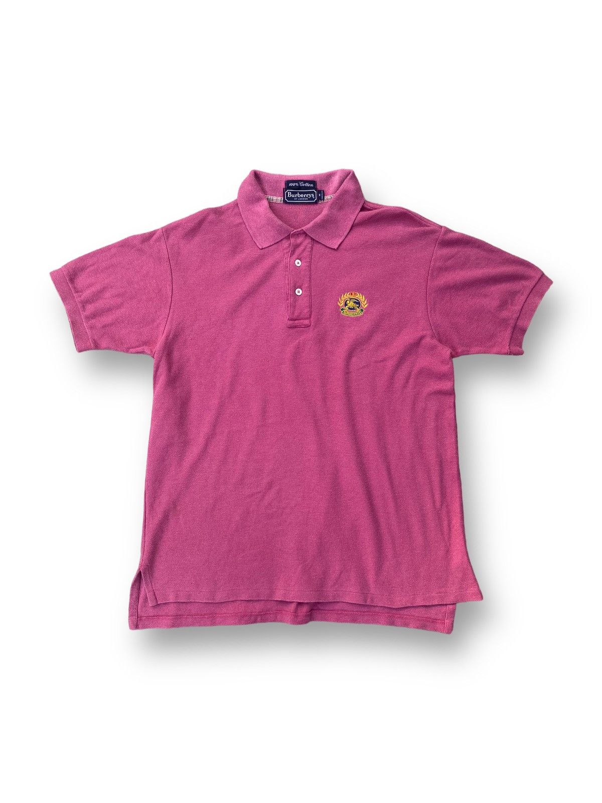 image of Burberrys Embroidery Logo Shirt. A10 in Red, Men's (Size Medium)
