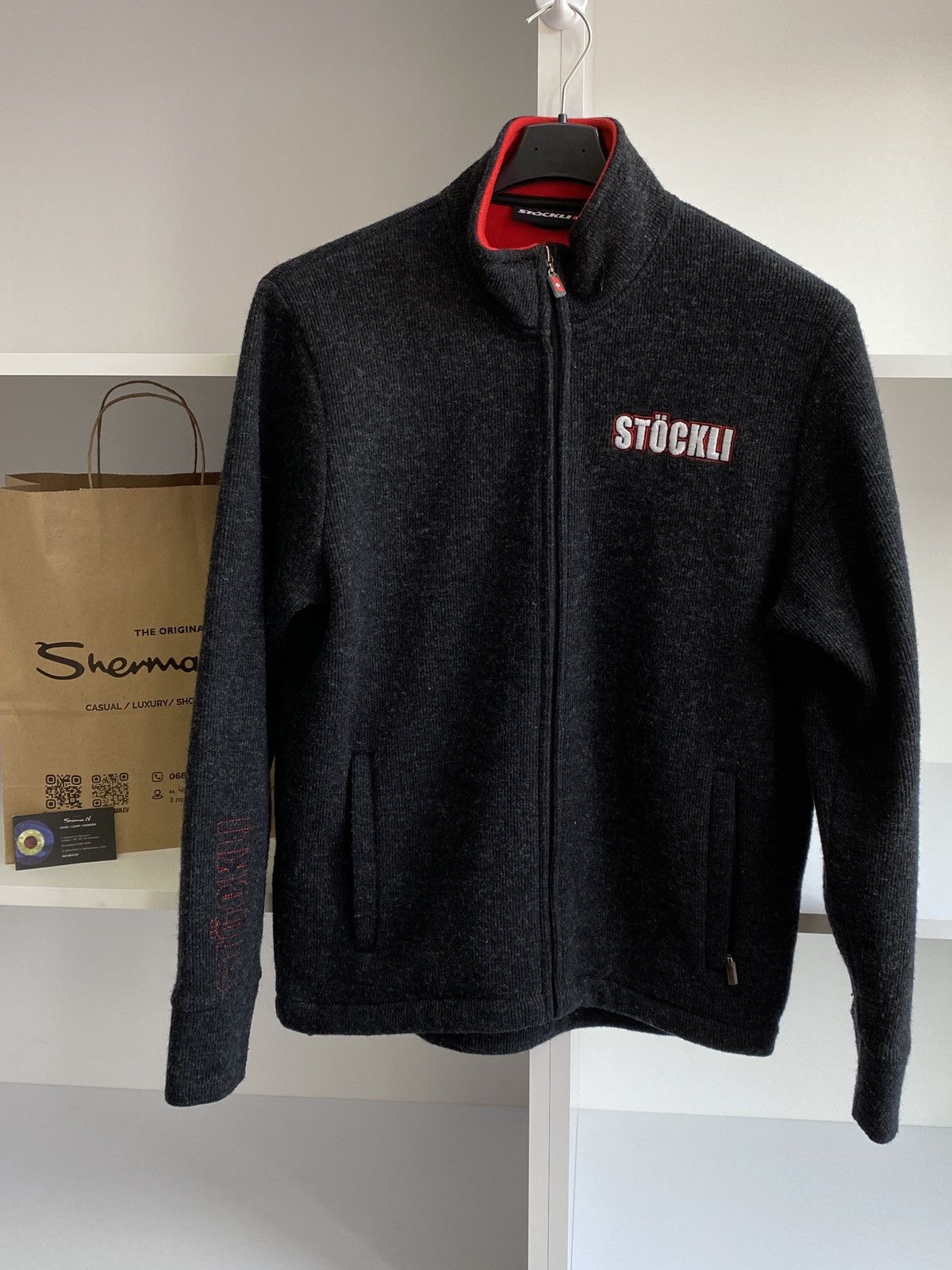 Designer × Vintage Stockli Full Zip Sweater Size US L / EU 52-54 / 3 - 4 Thumbnail