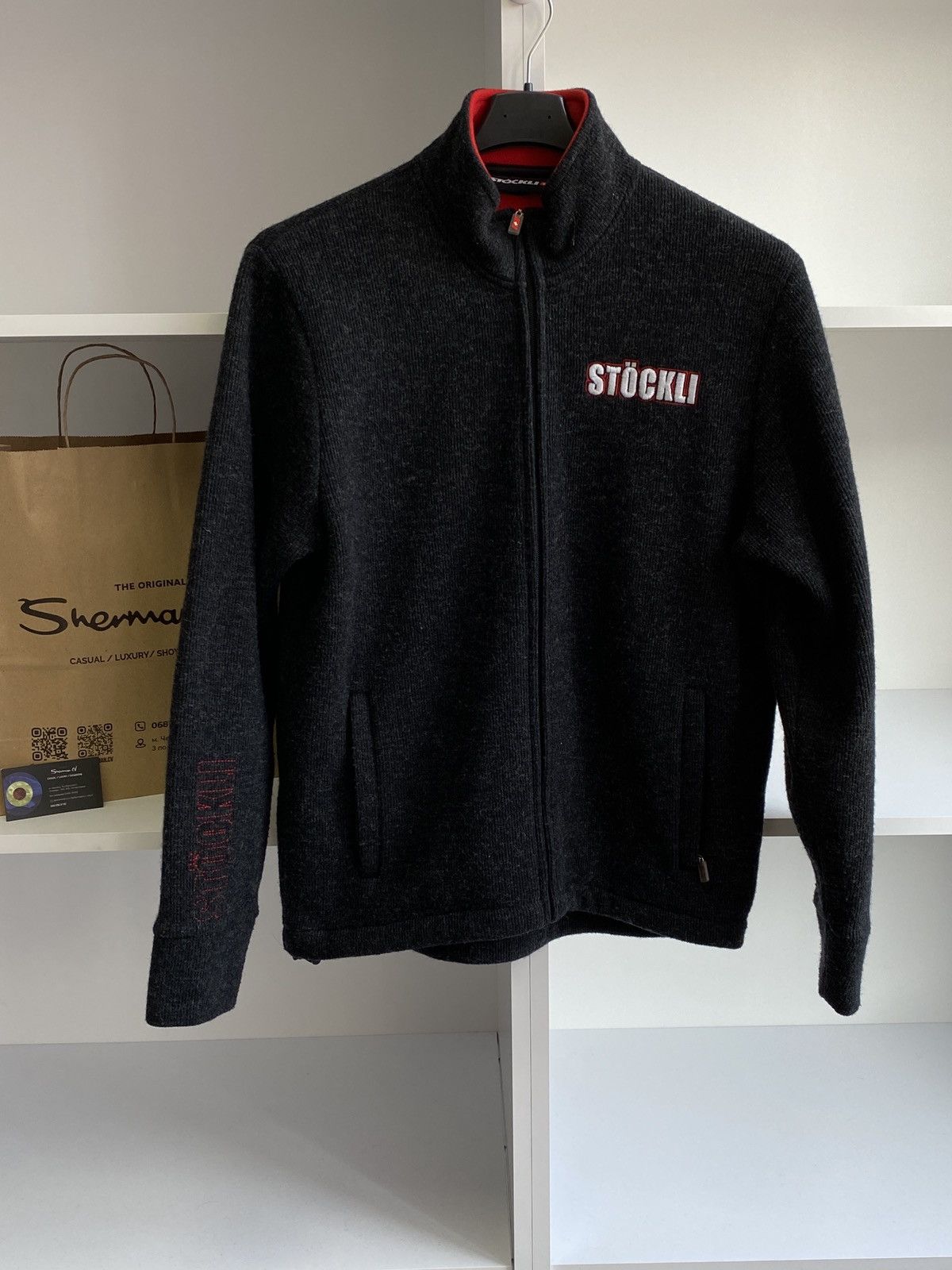 Designer × Vintage Stockli Full Zip Sweater Size US L / EU 52-54 / 3 - 2 Thumbnail