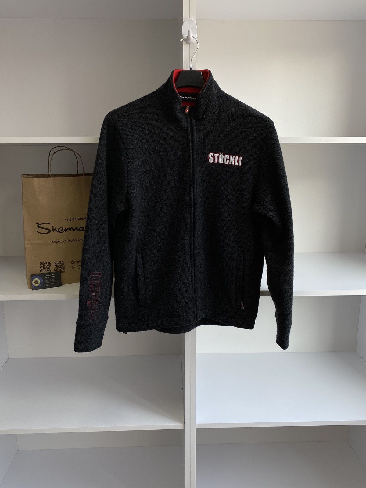 Designer × Vintage Stockli Full Zip Sweater Size US L / EU 52-54 / 3 - 1 Thumbnail