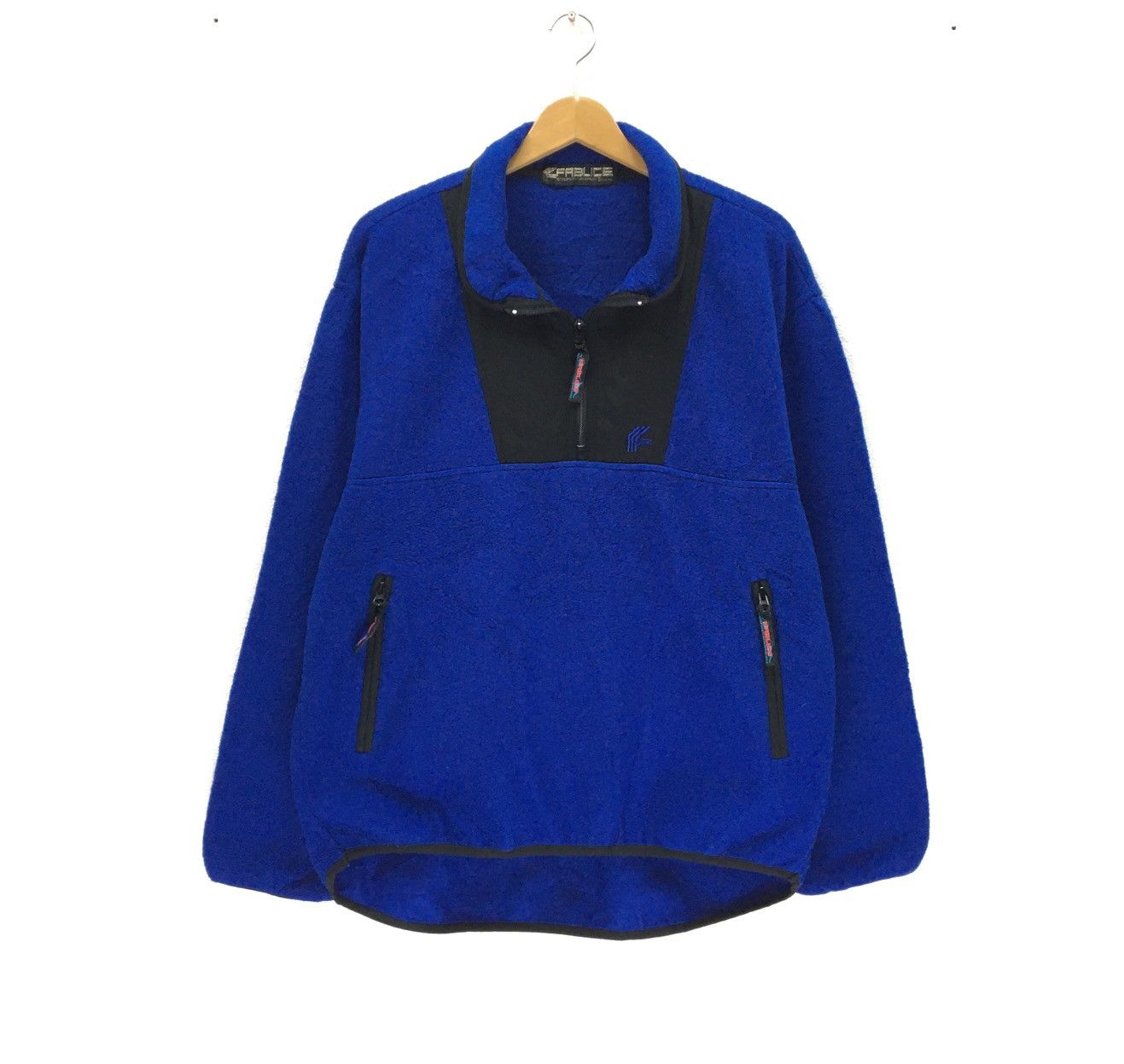 Japanese Brand FABLICE Japan Half Zip Fleece Sweatshirt Size US L / EU 52-54 / 3 - 1 Thumbnail