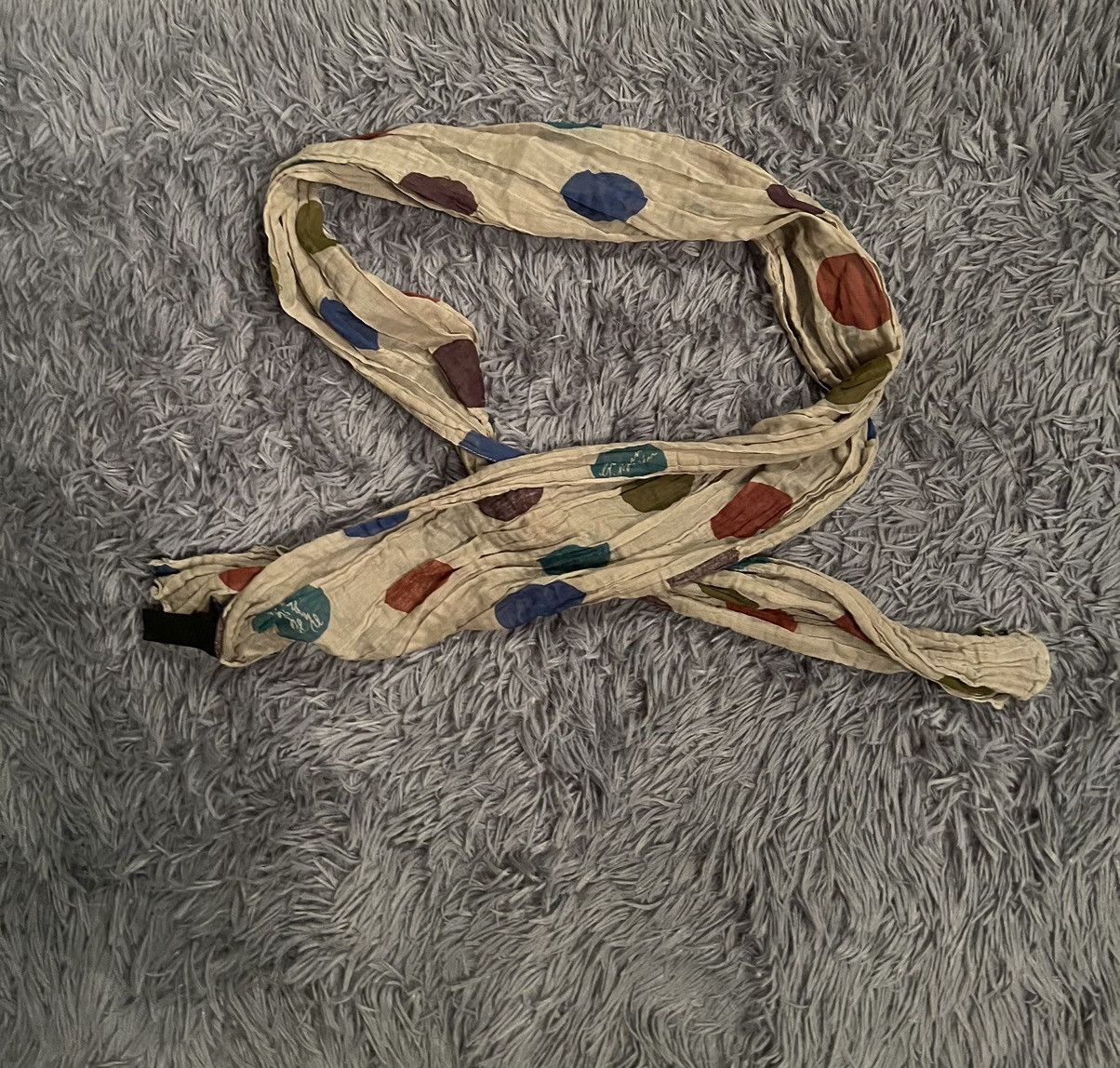 Designer Gudrun Sjödén avant garde mesh polka dot scarf Size ONE SIZE - 3 Thumbnail