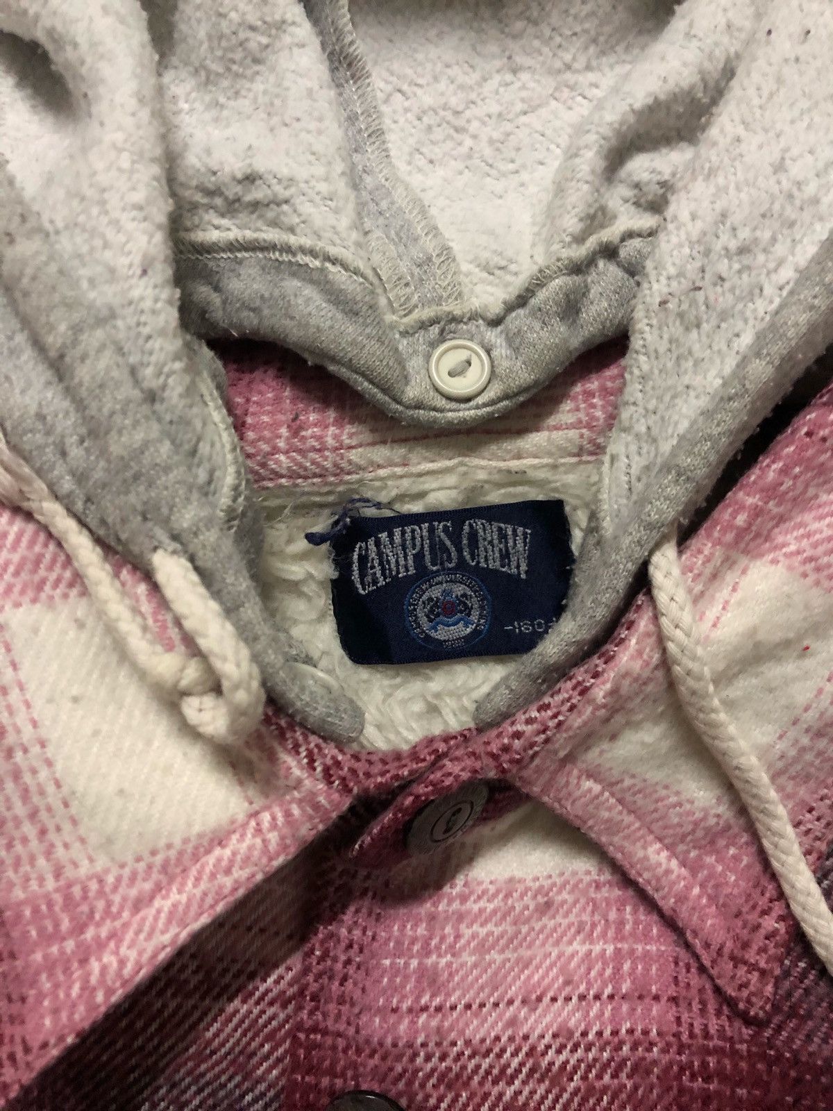 Vintage 🔥Campus Crew Button Jacket Fleece Inside Size US L / EU 52-54 / 3 - 4 Thumbnail