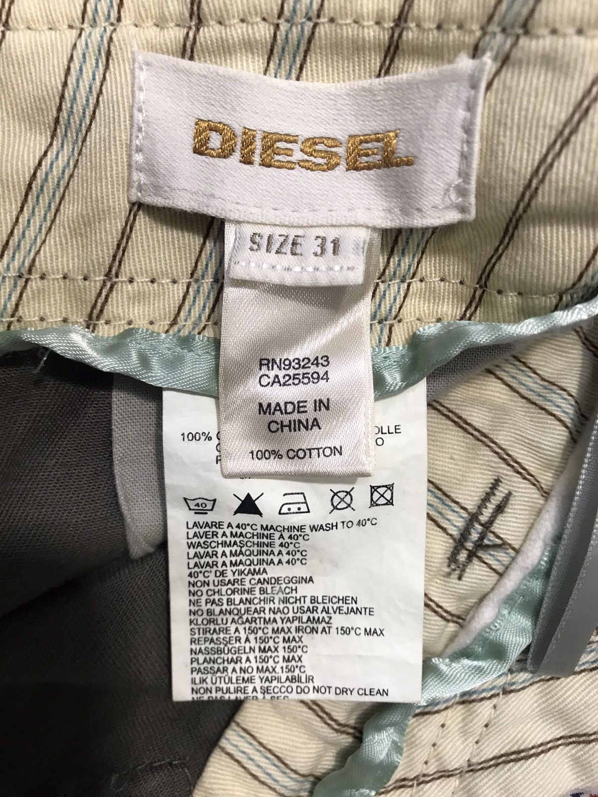 Diesel Diesel Industry Denim Division Military Multipocket Tactical Size US 31 - 9 Thumbnail
