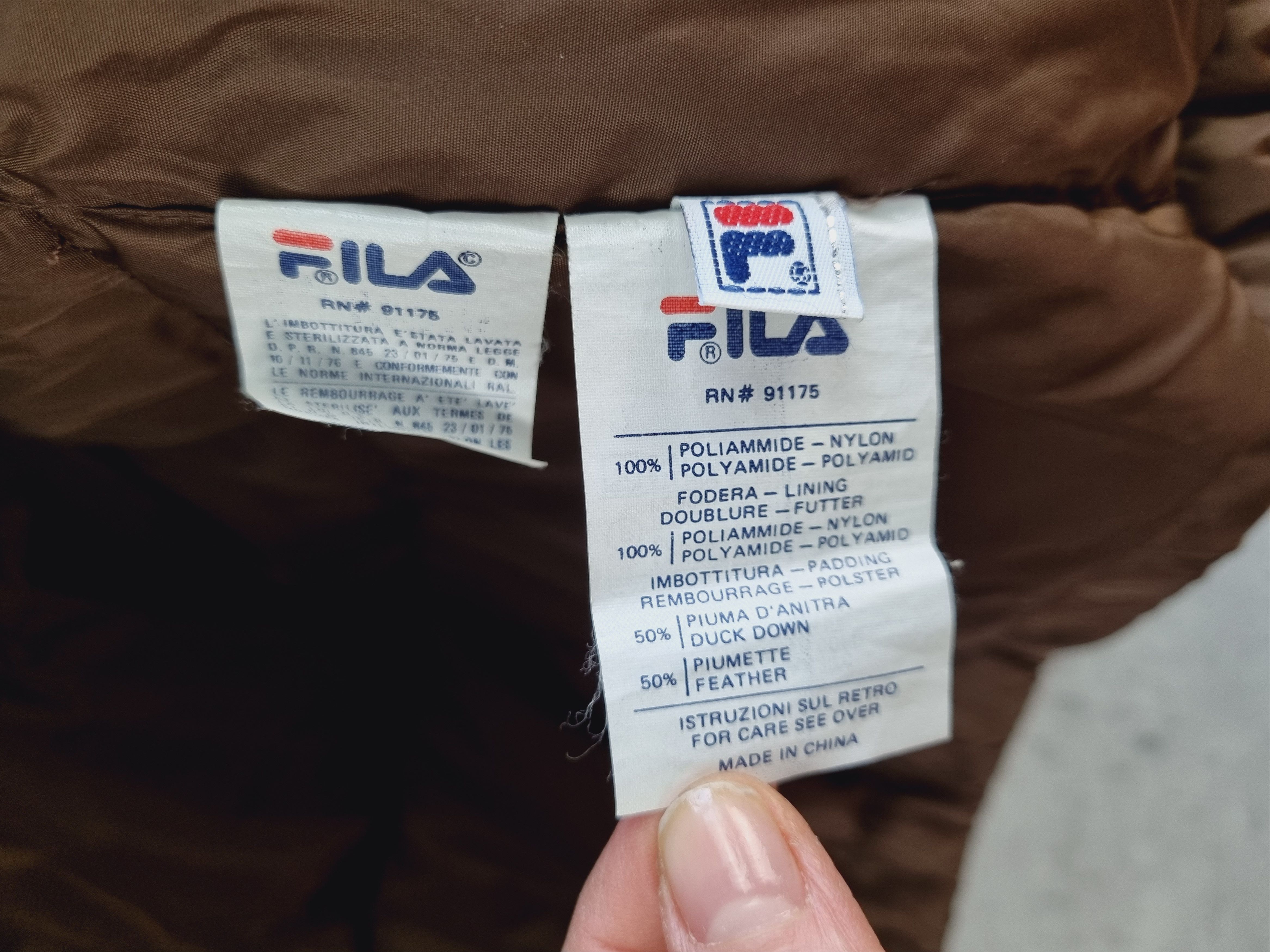 Fila × Vintage Rare FILA Magic Line Down Jacket like Brown The North face Size US L / EU 52-54 / 3 - 6 Thumbnail