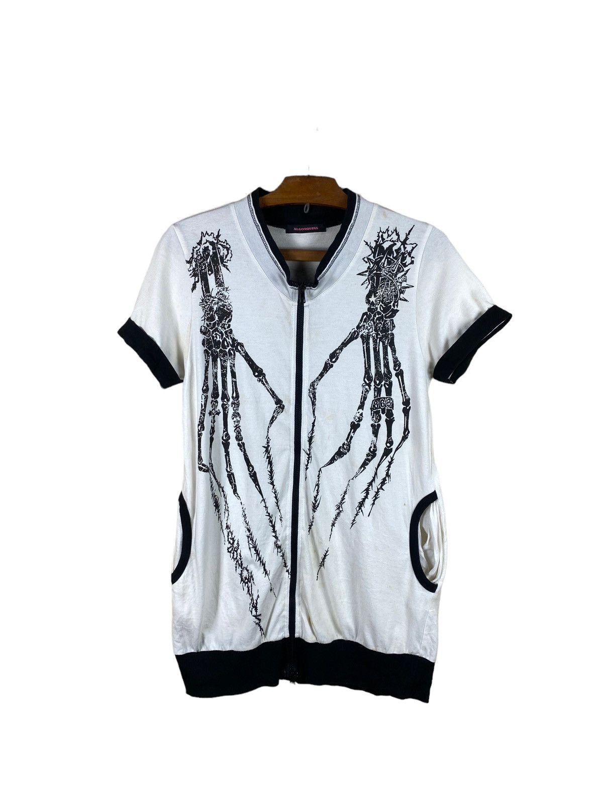 Japanese Brand × Seditionaries ALGONQUINS SKULLS SKELETON PUNK STYLE SHORT SLEEVES SWEATER Size M / US 6-8 / IT 42-44 - 1 Thumbnail
