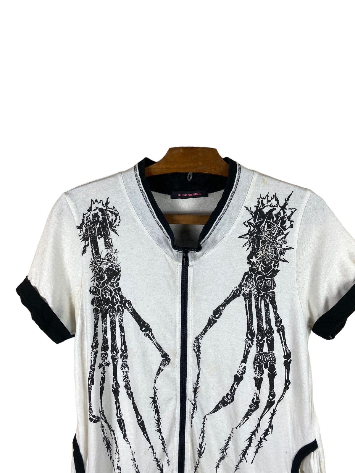 Japanese Brand × Seditionaries ALGONQUINS SKULLS SKELETON PUNK STYLE SHORT SLEEVES SWEATER Size M / US 6-8 / IT 42-44 - 3 Thumbnail