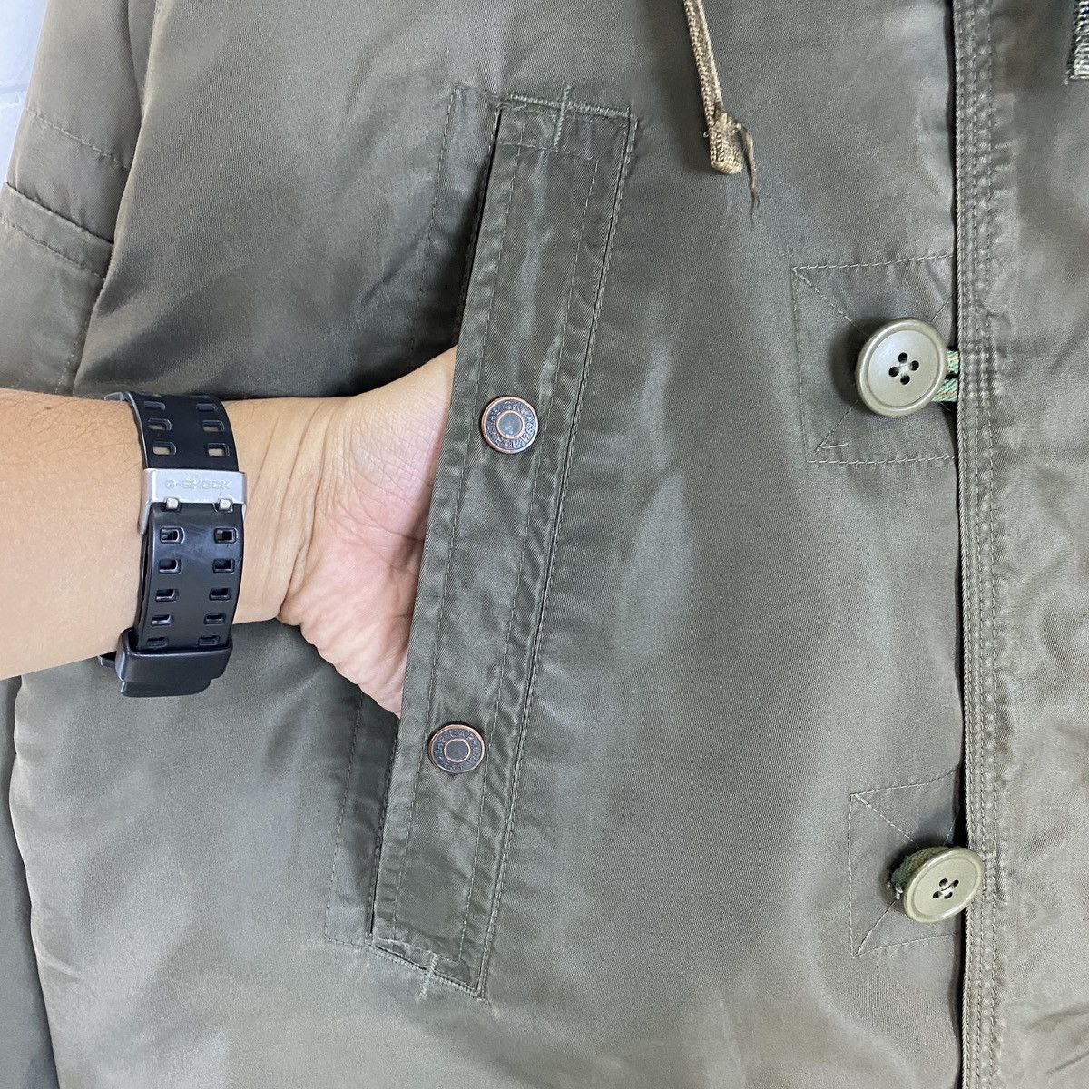 Gap Gap Military Calif Fur Hooded Tactical Jacket Size US L / EU 52-54 / 3 - 11 Thumbnail