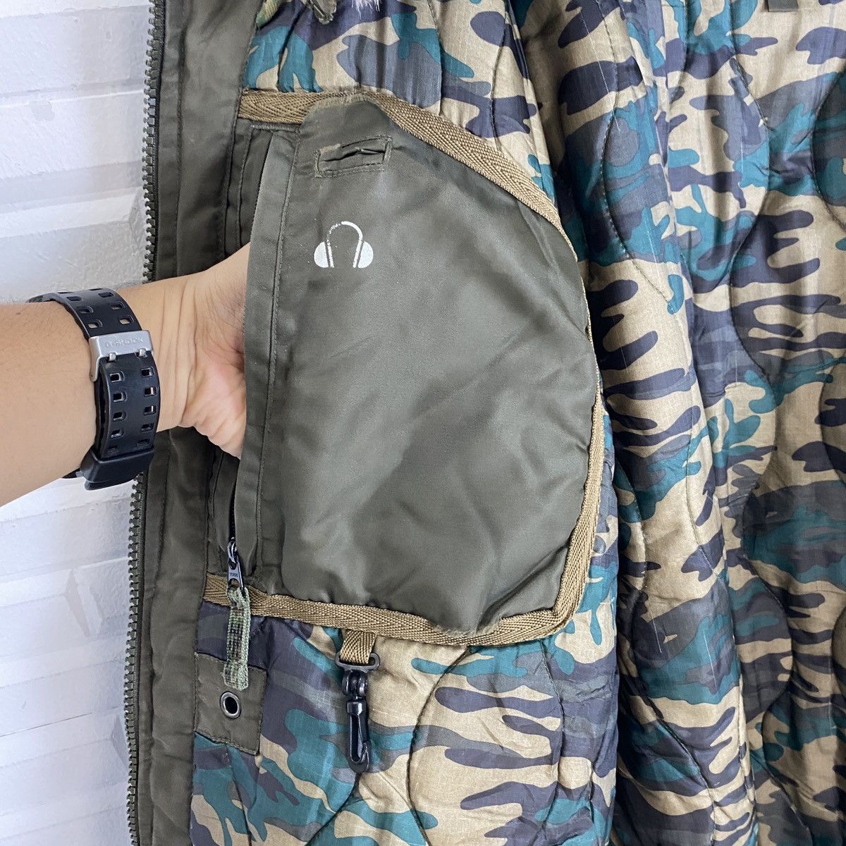 Gap Gap Military Calif Fur Hooded Tactical Jacket Size US L / EU 52-54 / 3 - 19 Thumbnail