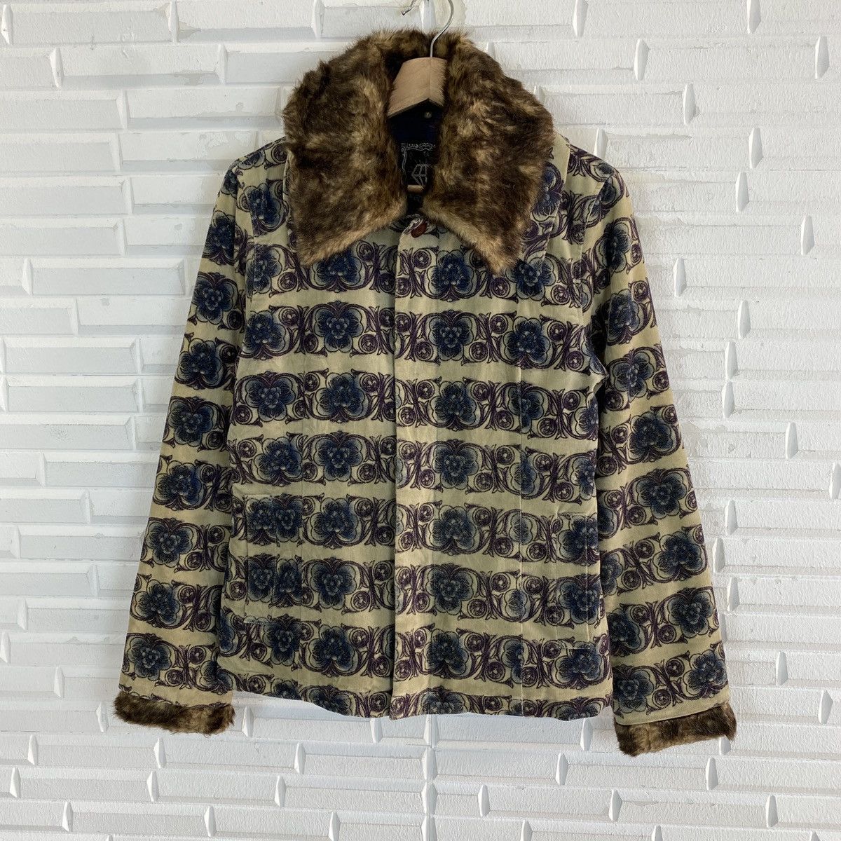 Japanese Brand Algon Quins Fur Heavy Coat Size US S / EU 44-46 / 1 - 2 Thumbnail