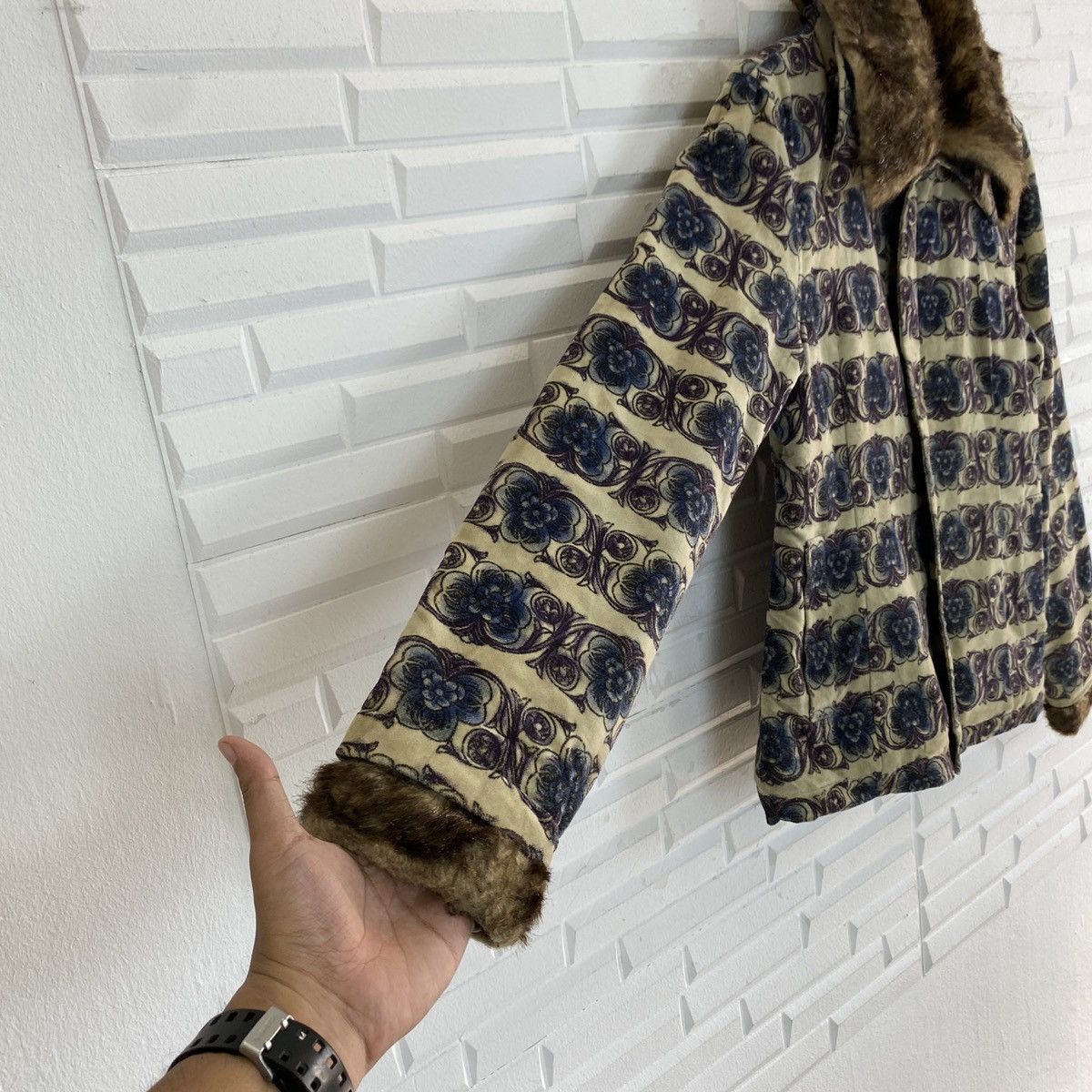 Japanese Brand Algon Quins Fur Heavy Coat Size US S / EU 44-46 / 1 - 8 Thumbnail