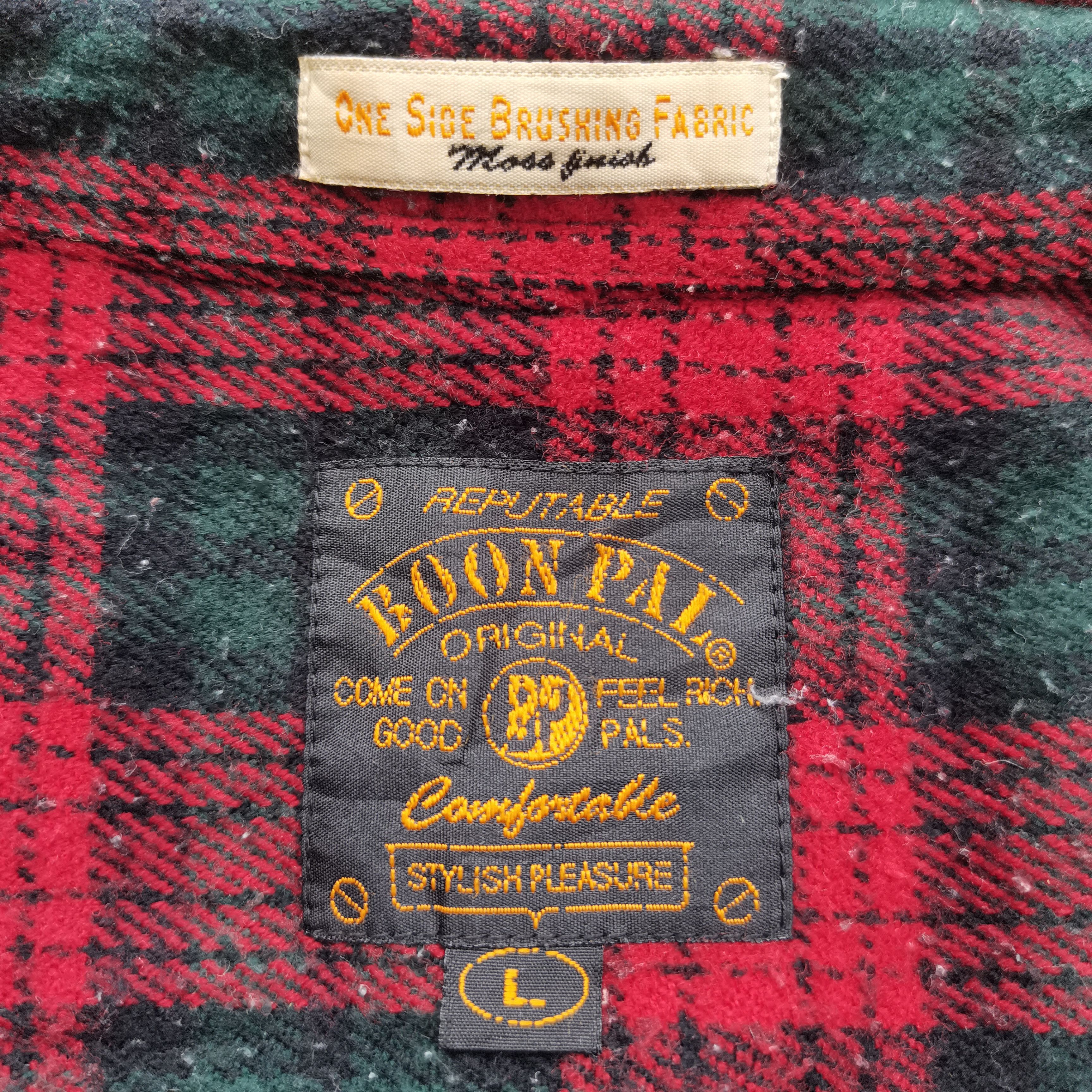 Flannel × Japanese Brand × Vintage Vintage BOON PAL Flannel Button Up shirt Size US L / EU 52-54 / 3 - 8 Thumbnail