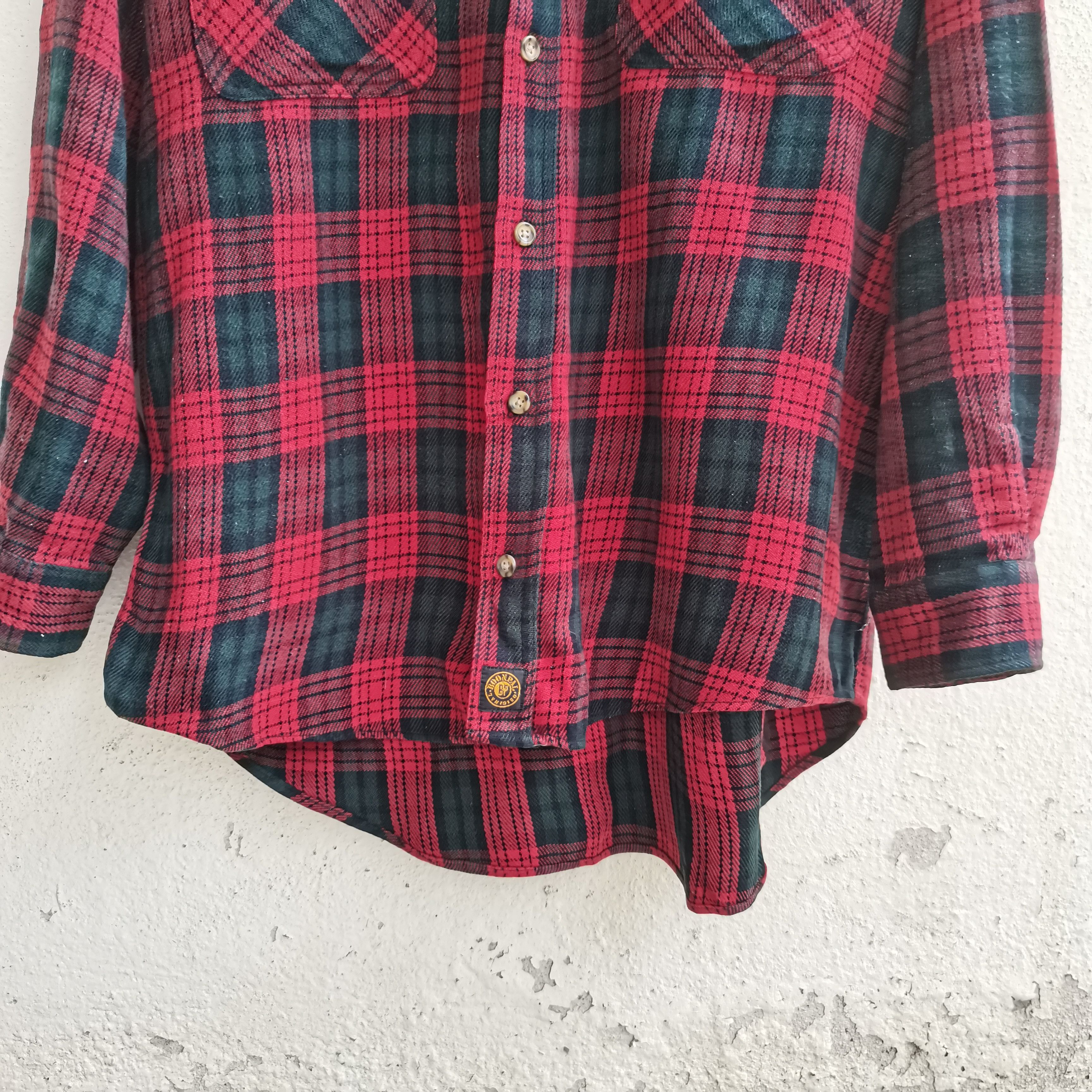 Flannel × Japanese Brand × Vintage Vintage BOON PAL Flannel Button Up shirt Size US L / EU 52-54 / 3 - 3 Thumbnail