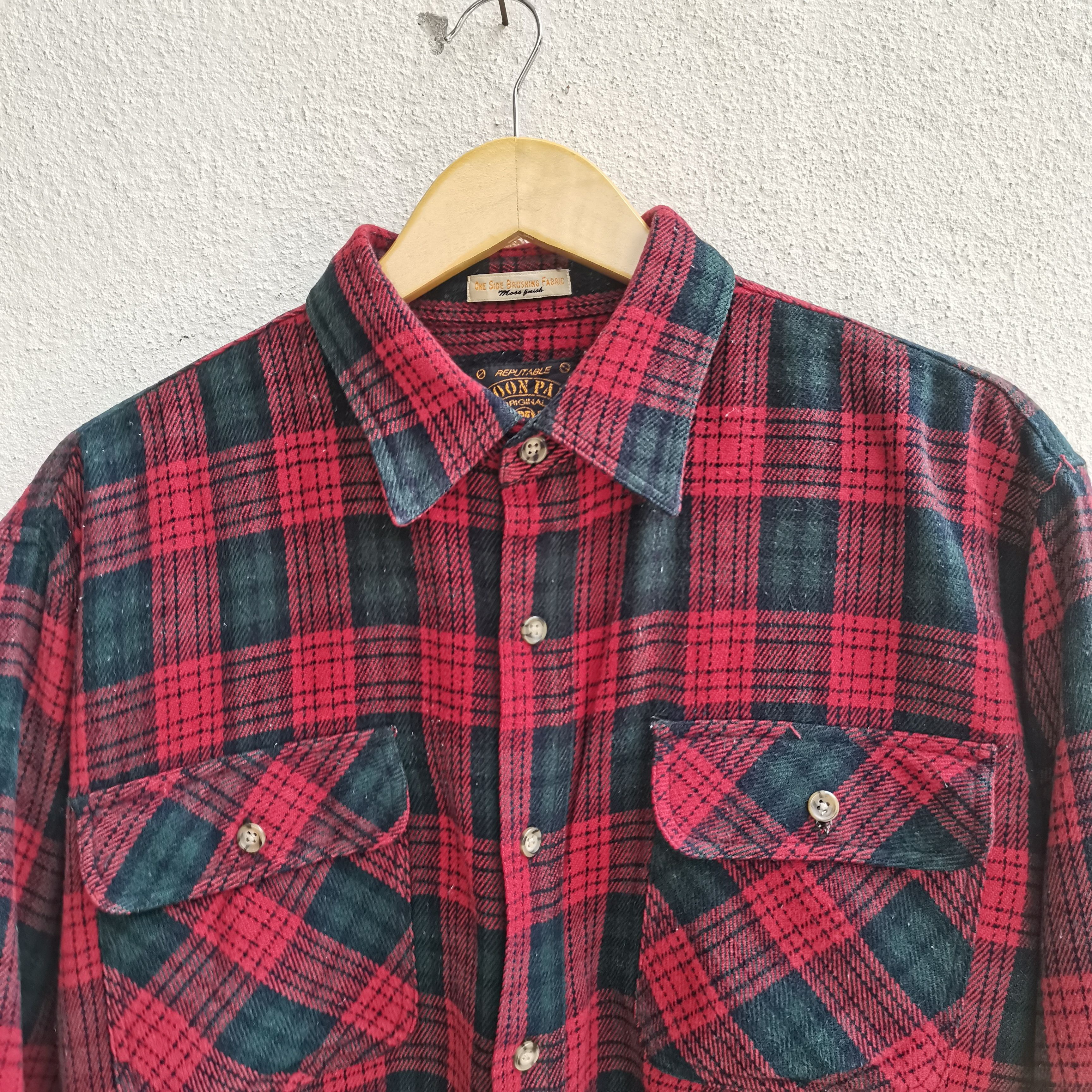 Flannel × Japanese Brand × Vintage Vintage BOON PAL Flannel Button Up shirt Size US L / EU 52-54 / 3 - 2 Thumbnail