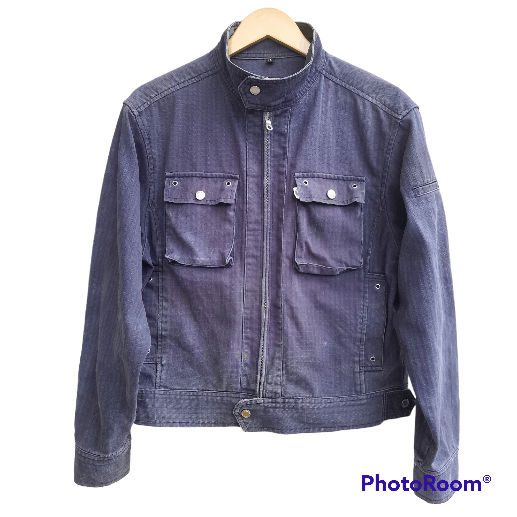 Japanese Brand Vintage TORAICHI Distress Faded Trucker Jacket Size US L / EU 52-54 / 3 - 1 Thumbnail