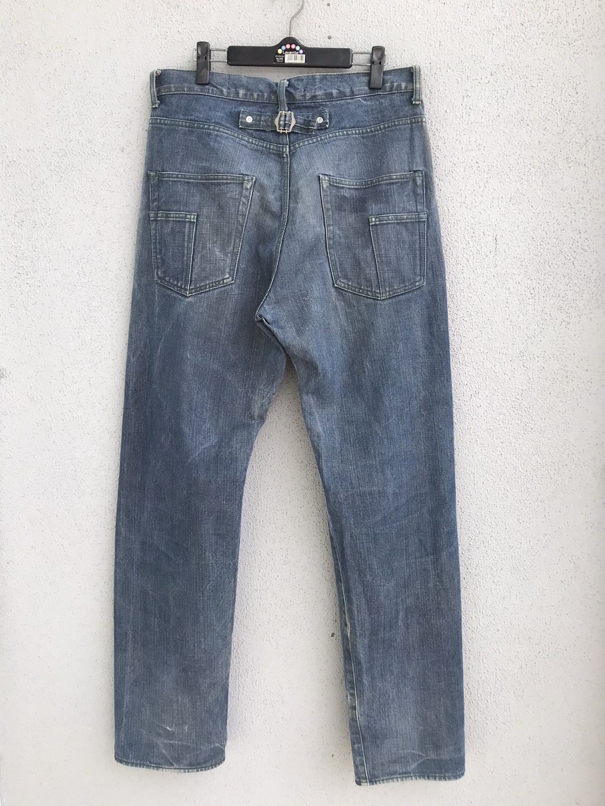 Japanese Brand Rare Mad Heltic Jun Takahashi Distressed Selvedge Jeans Size US 33 - 3 Thumbnail