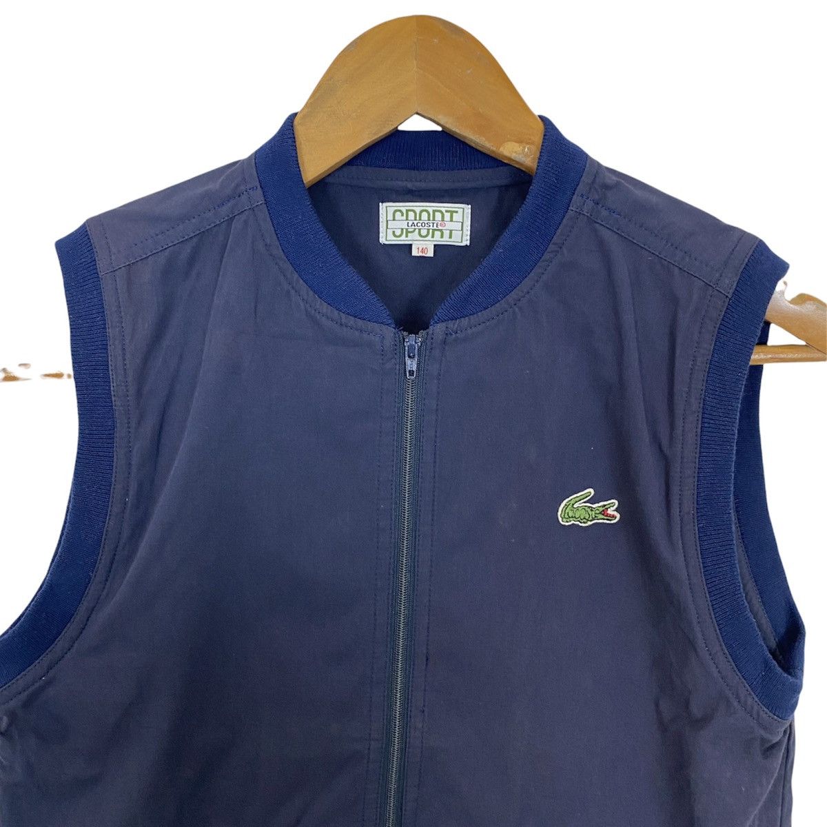 Lacoste 🔥LAST PRICE🔥 Lacoste Zipper Dark Blue Vest Size US XXS / EU 40 - 3 Thumbnail