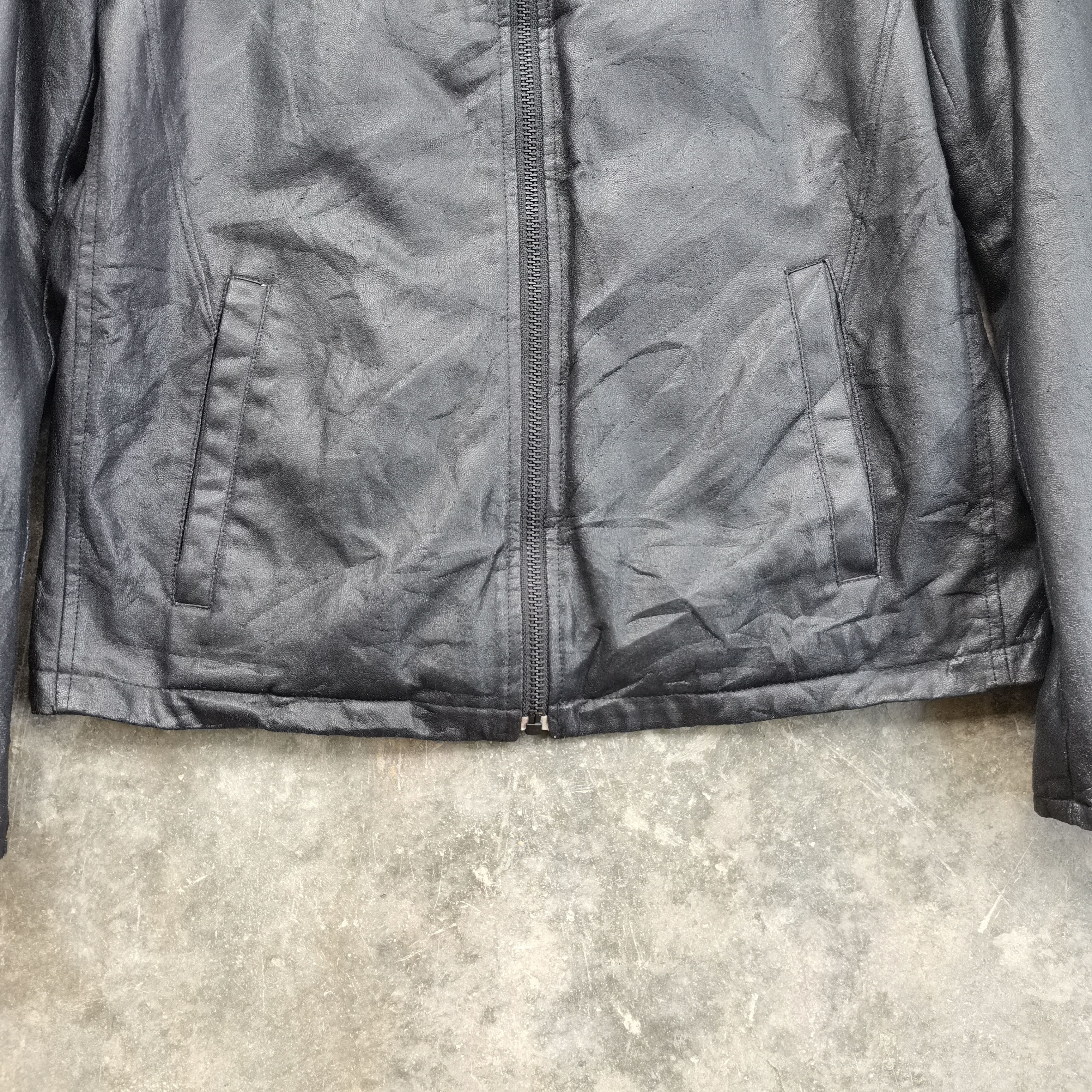 Japanese Brand Archive🔥 Vintage Neo Leather X UNIQLO Biker Leather Jacket Size US L / EU 52-54 / 3 - 6 Thumbnail