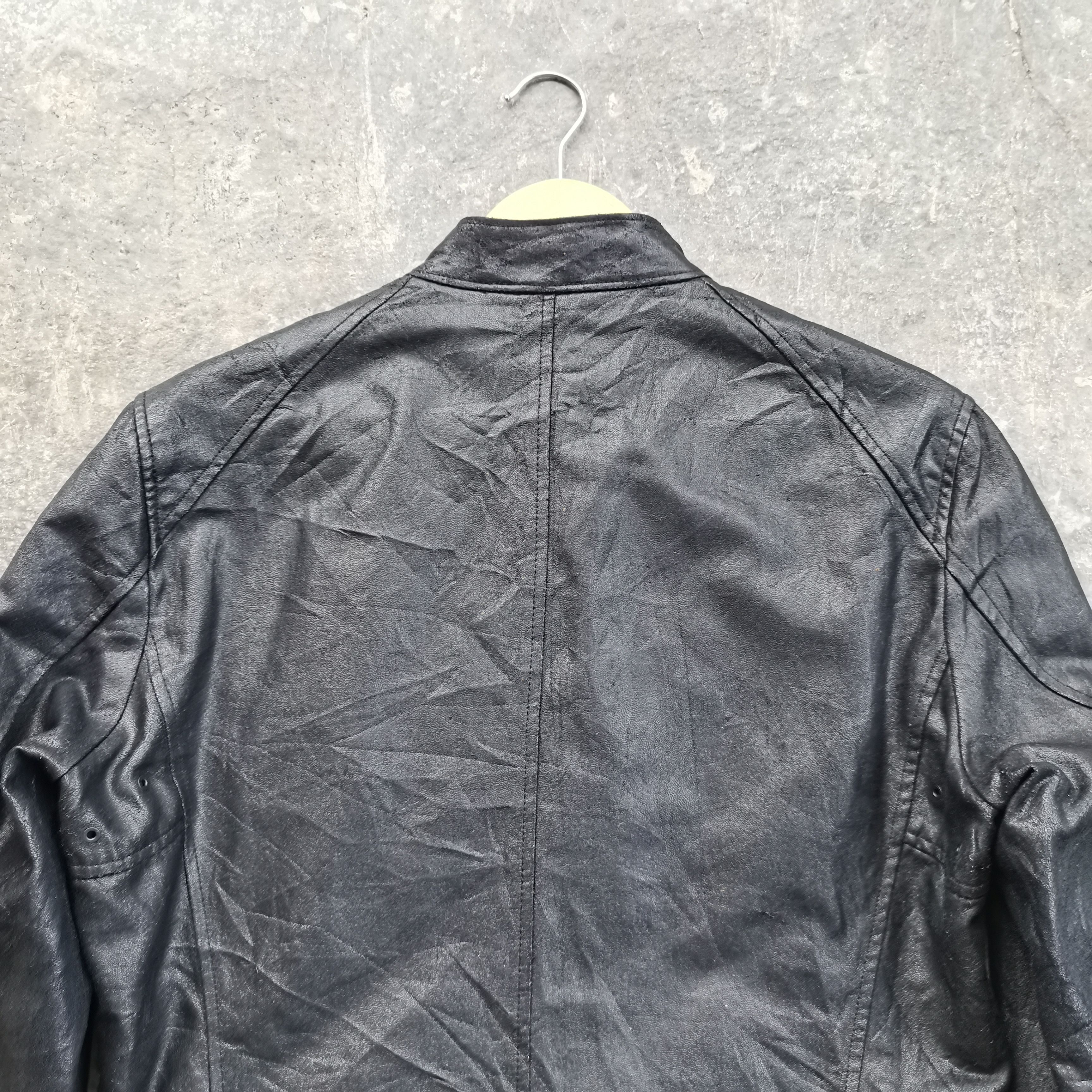 Japanese Brand Archive🔥 Vintage Neo Leather X UNIQLO Biker Leather Jacket Size US L / EU 52-54 / 3 - 8 Thumbnail